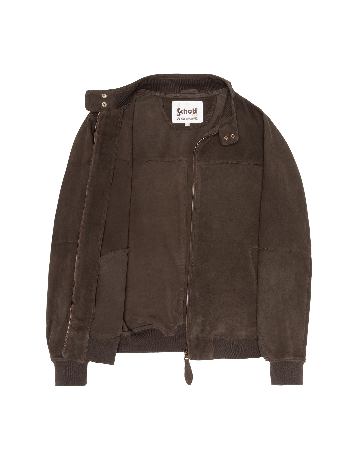 Brown stardust jacket, goat suede ultralight