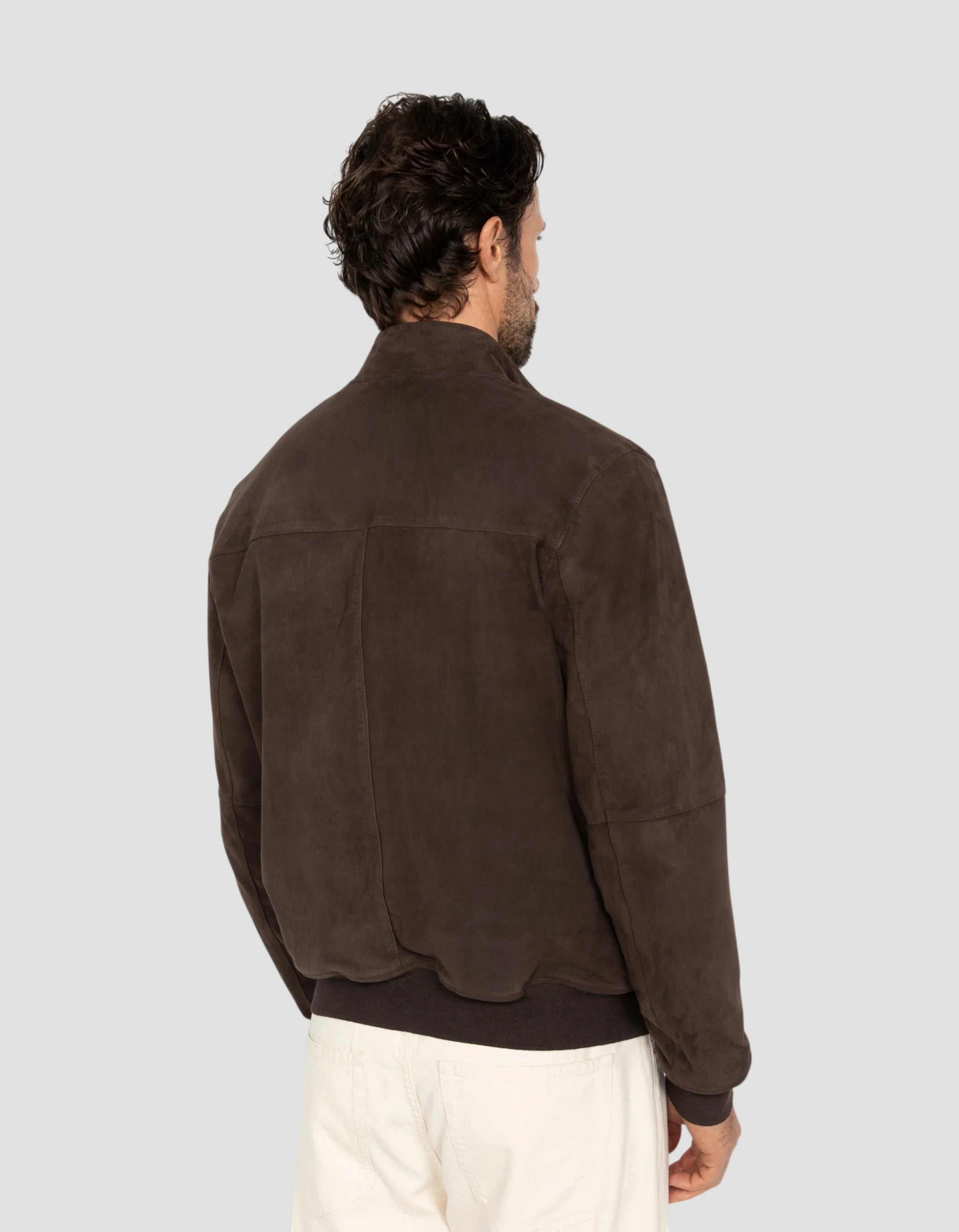 Brown stardust jacket, goat suede ultralight-6