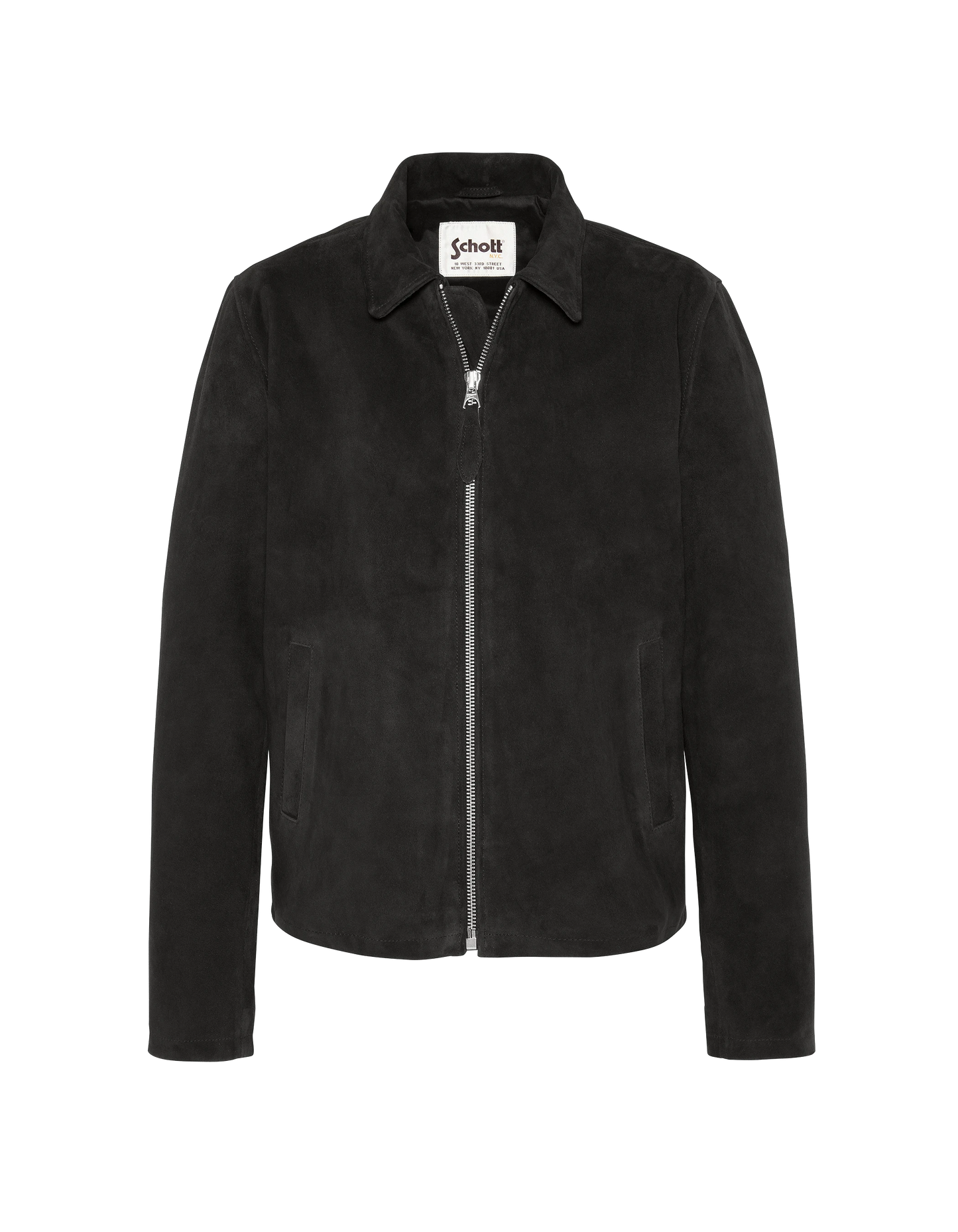 Black casual jacket, goat suede ultralight