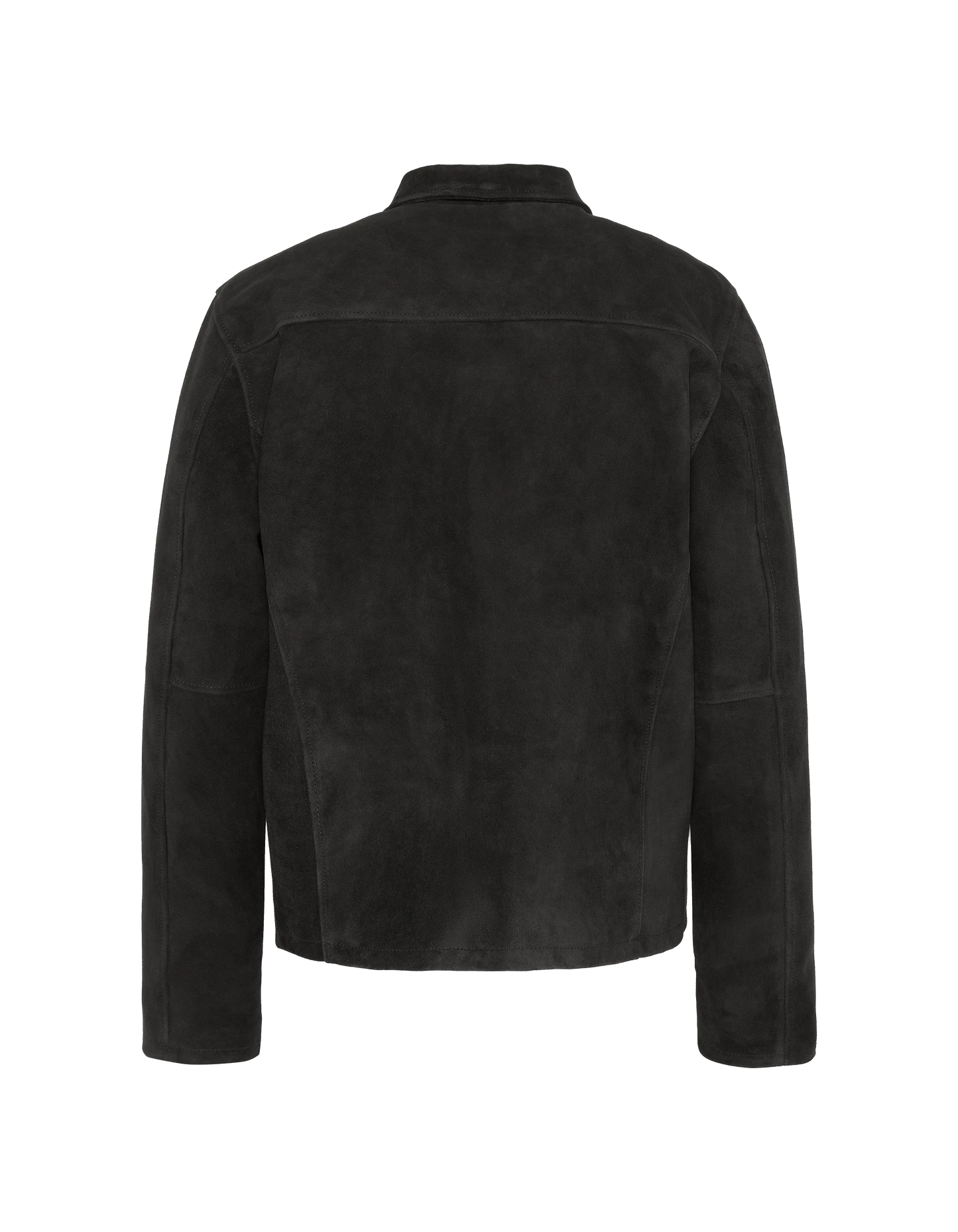 Black casual jacket, goat suede ultralight