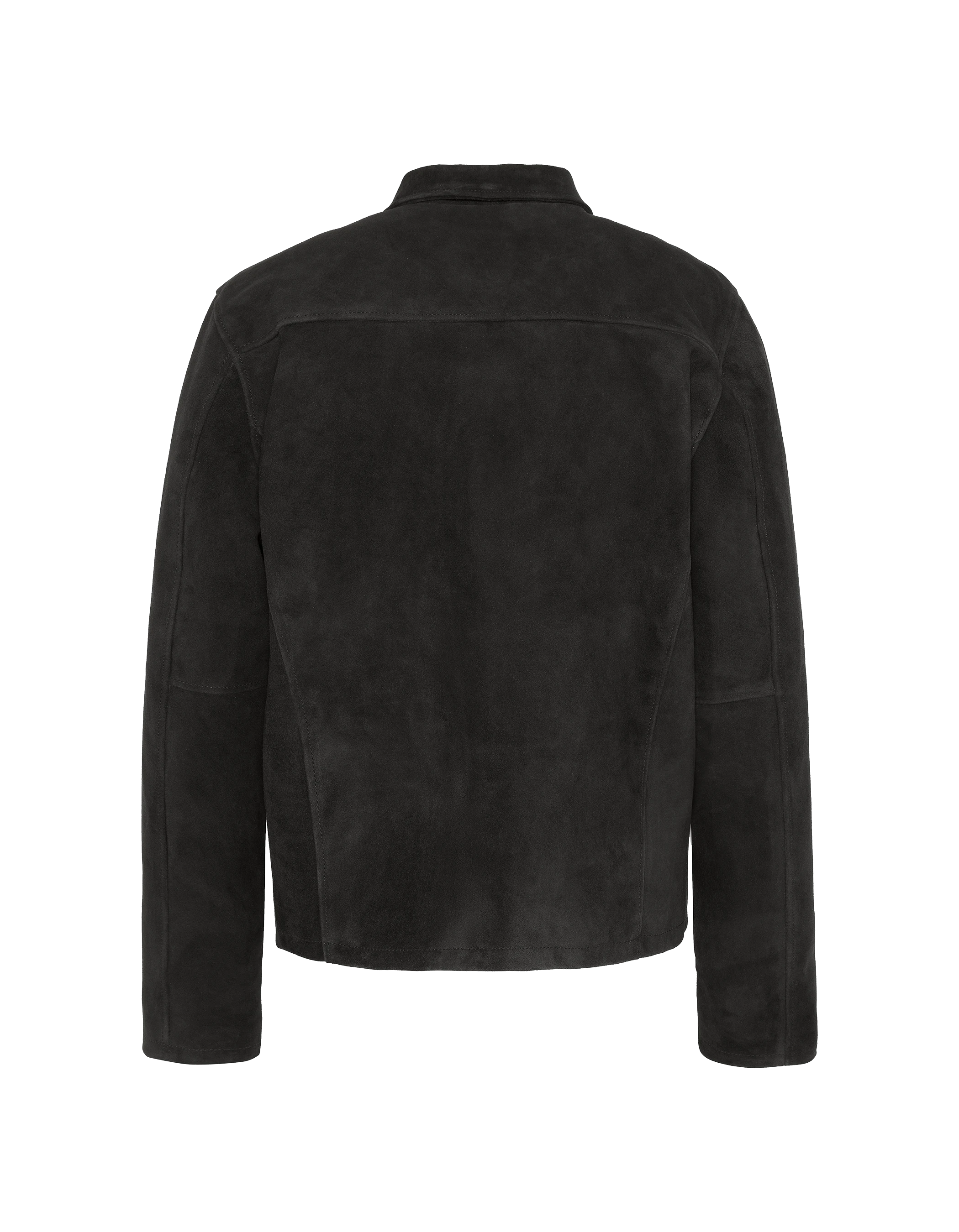 Black casual jacket, goat suede ultralight-2