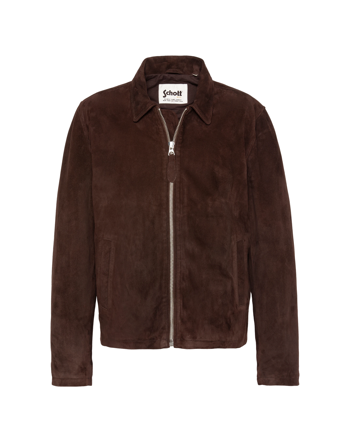 Dark brown casual jacket, goat suede ultralight