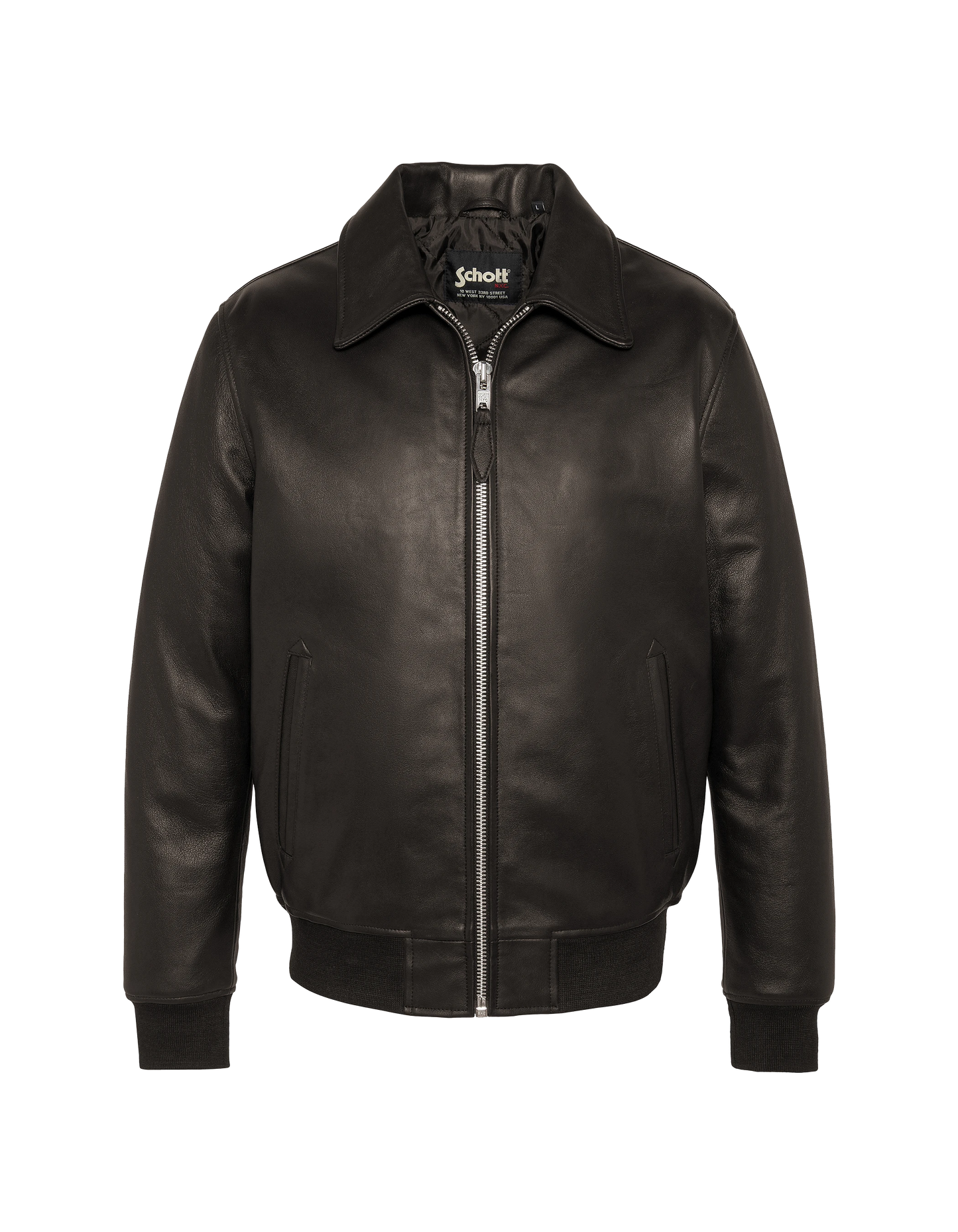 Giacca casual marrone, pelle di agnello