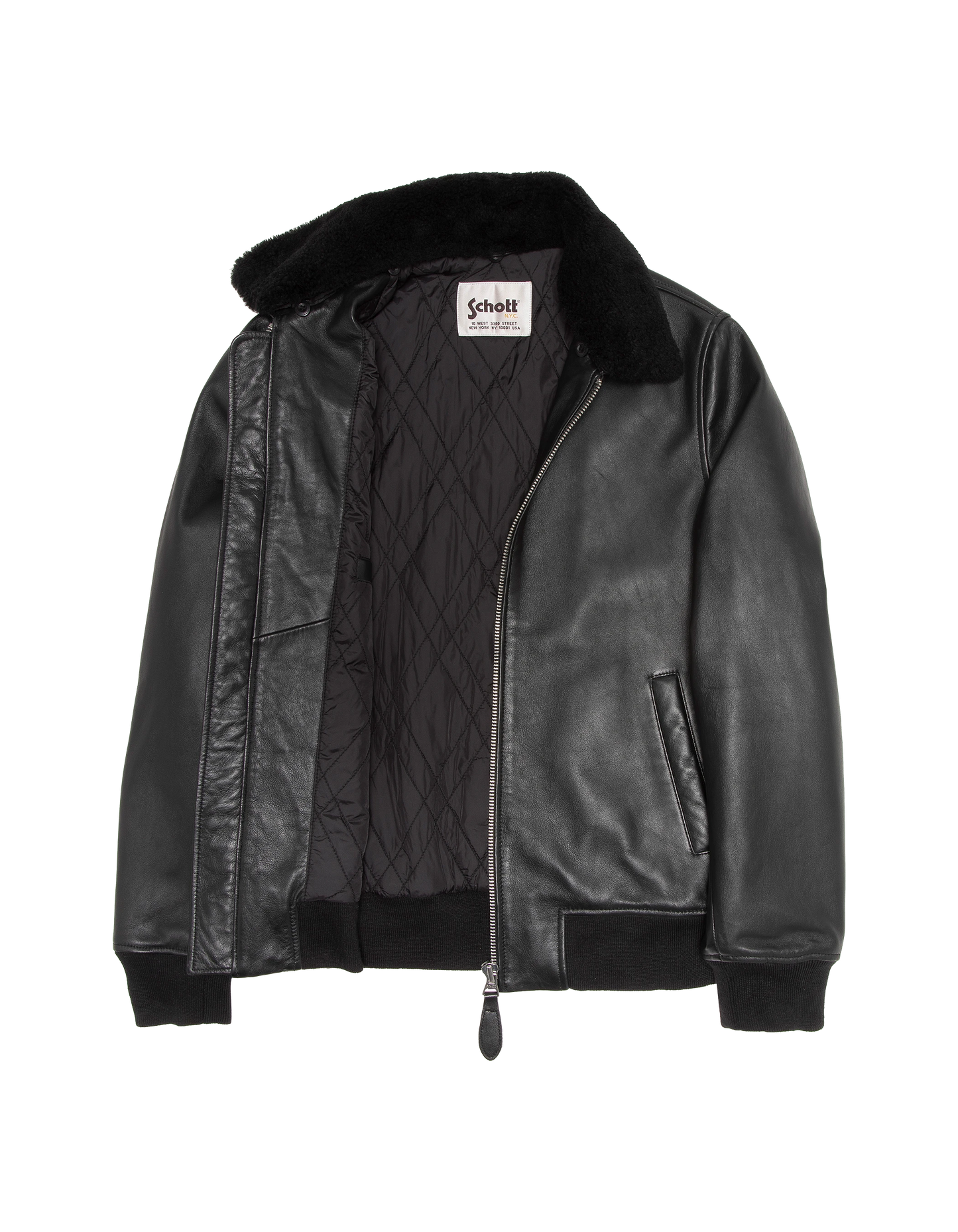 Black casual jacket, lambskin leather