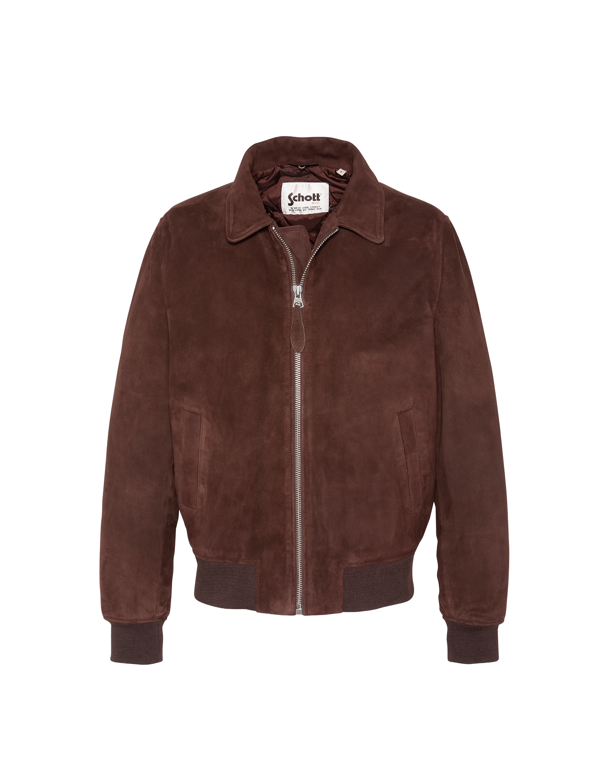 Dunkelbraune Freizeitjacke, Ziegenwildleder-3