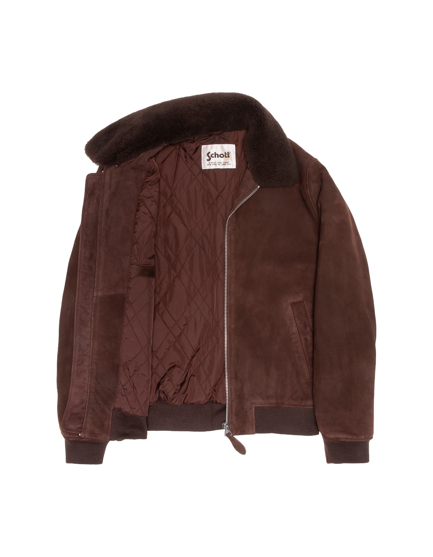 Dunkelbraune Freizeitjacke, Ziegenwildleder