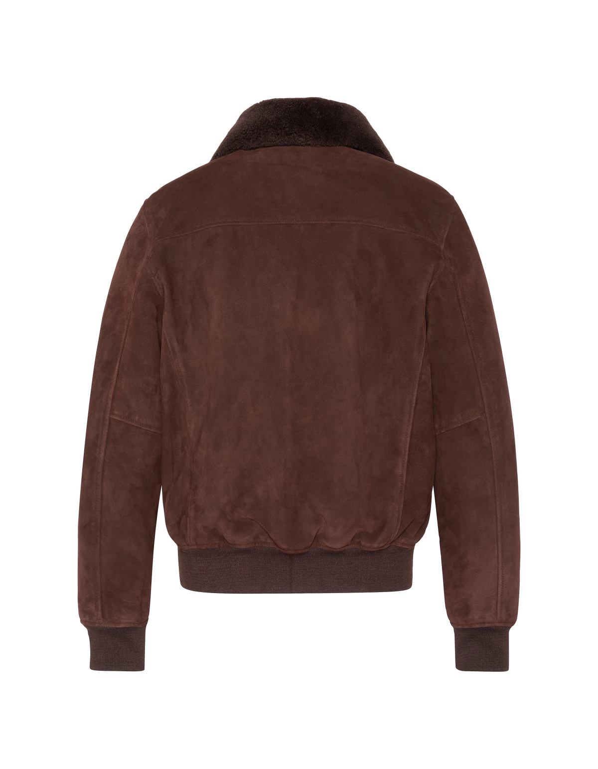 Dunkelbraune Freizeitjacke, Ziegenwildleder