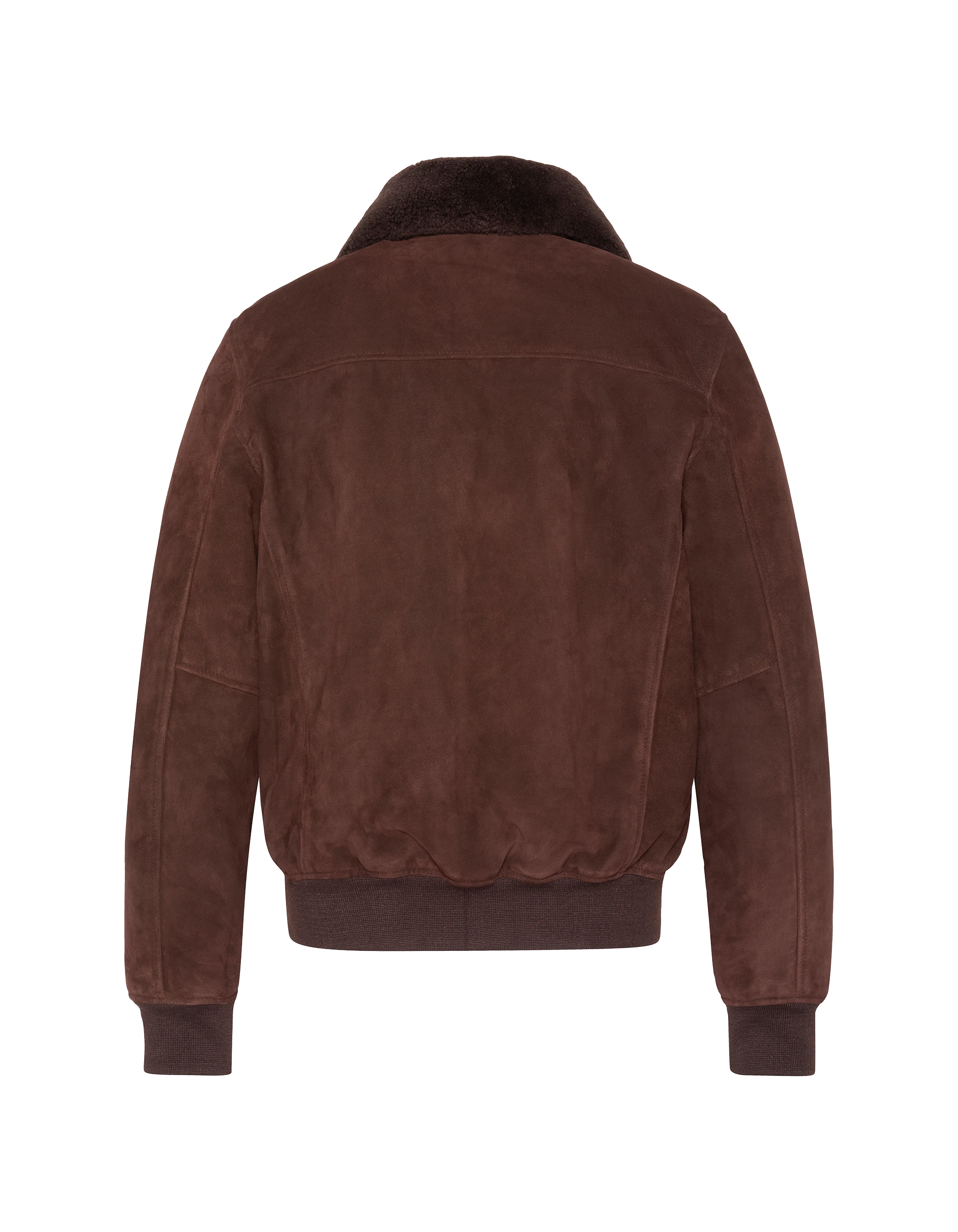 Dunkelbraune Freizeitjacke, Ziegenwildleder-2