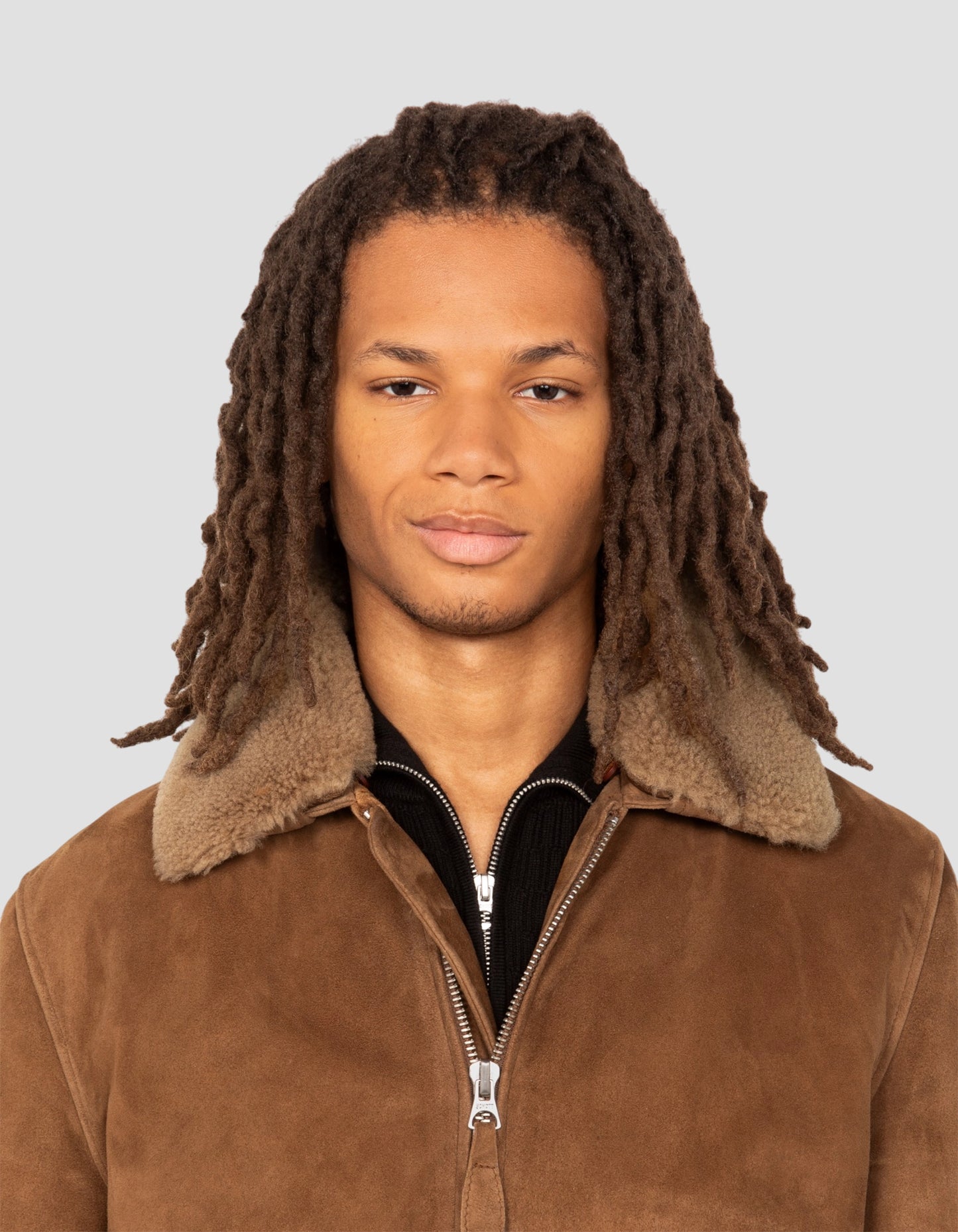Casual rust jacket, goat suede