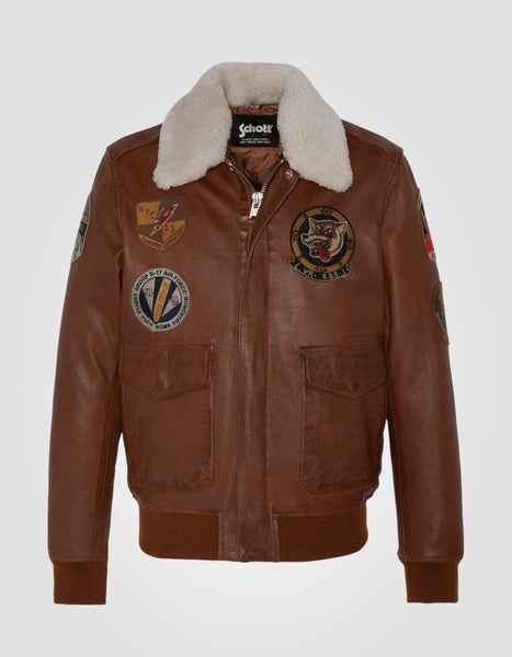 【schott】Flight work jacket lcflightwx23__cognac__1-final-