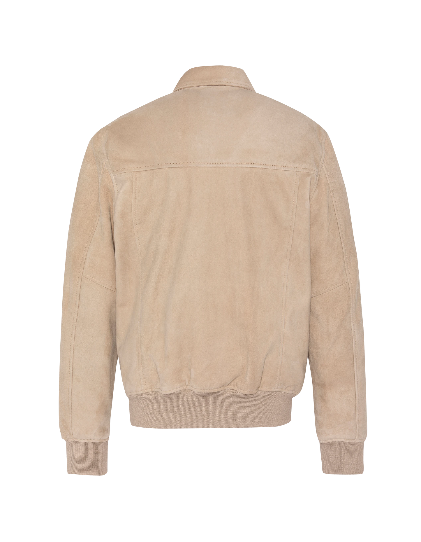 Beige casual jacket, goat suede