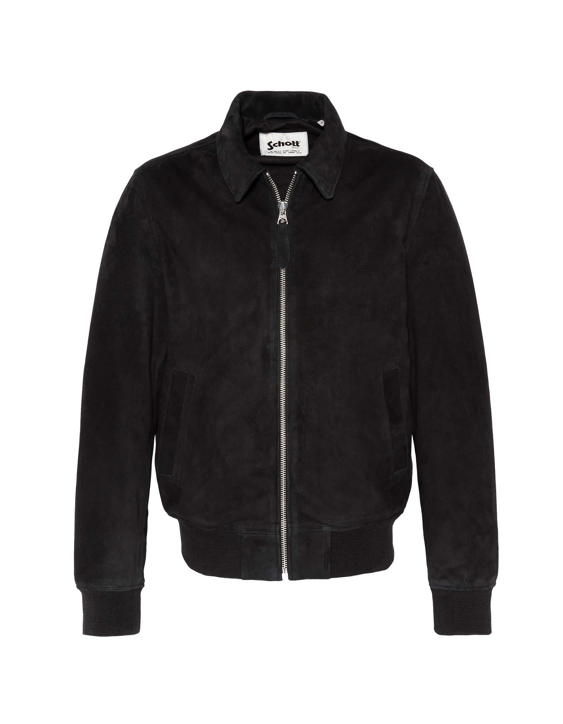 Black casual jacket, goat suede - LCFLYCITYS | Schott NYC®