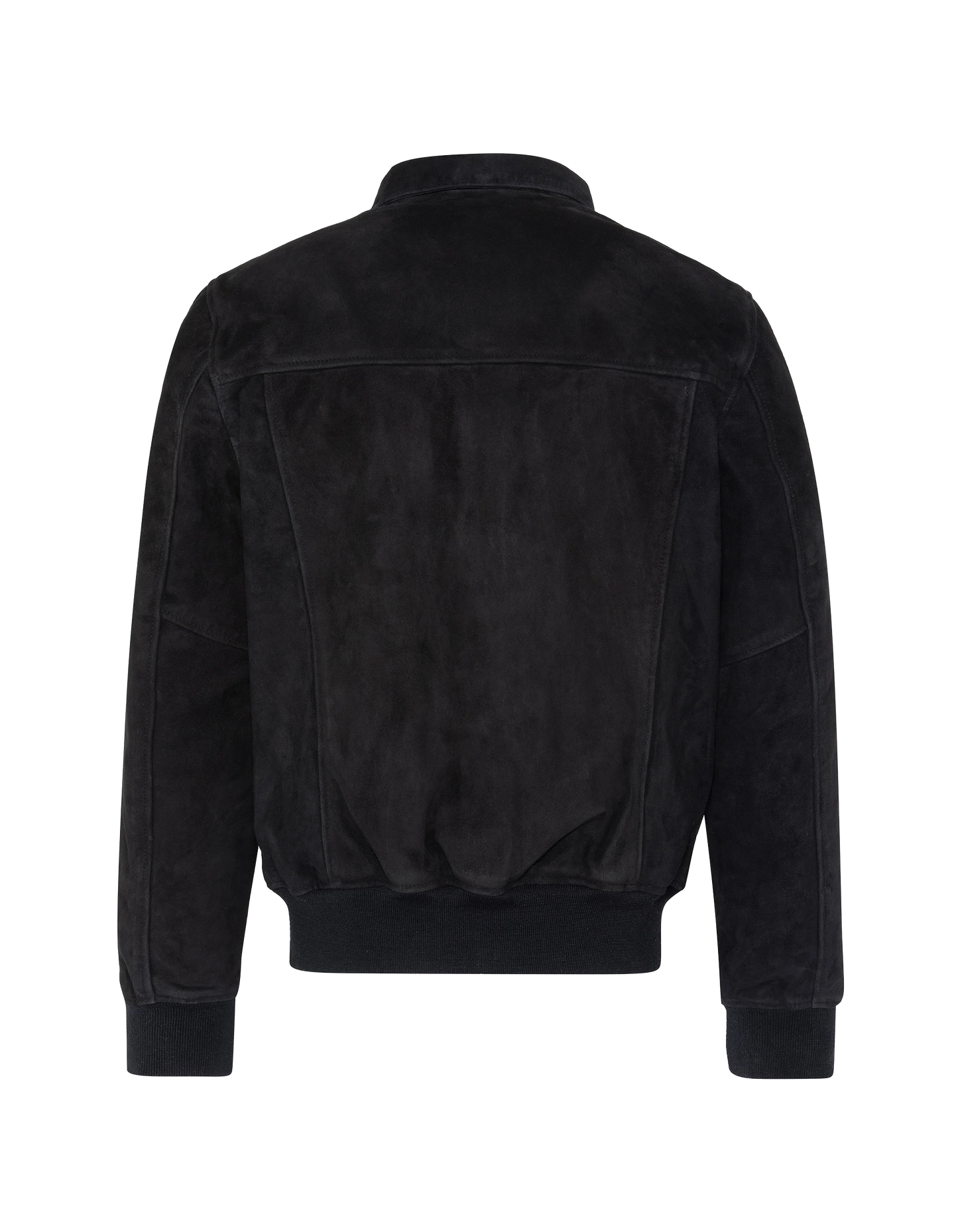 Casual navy blue jacket, goat suede