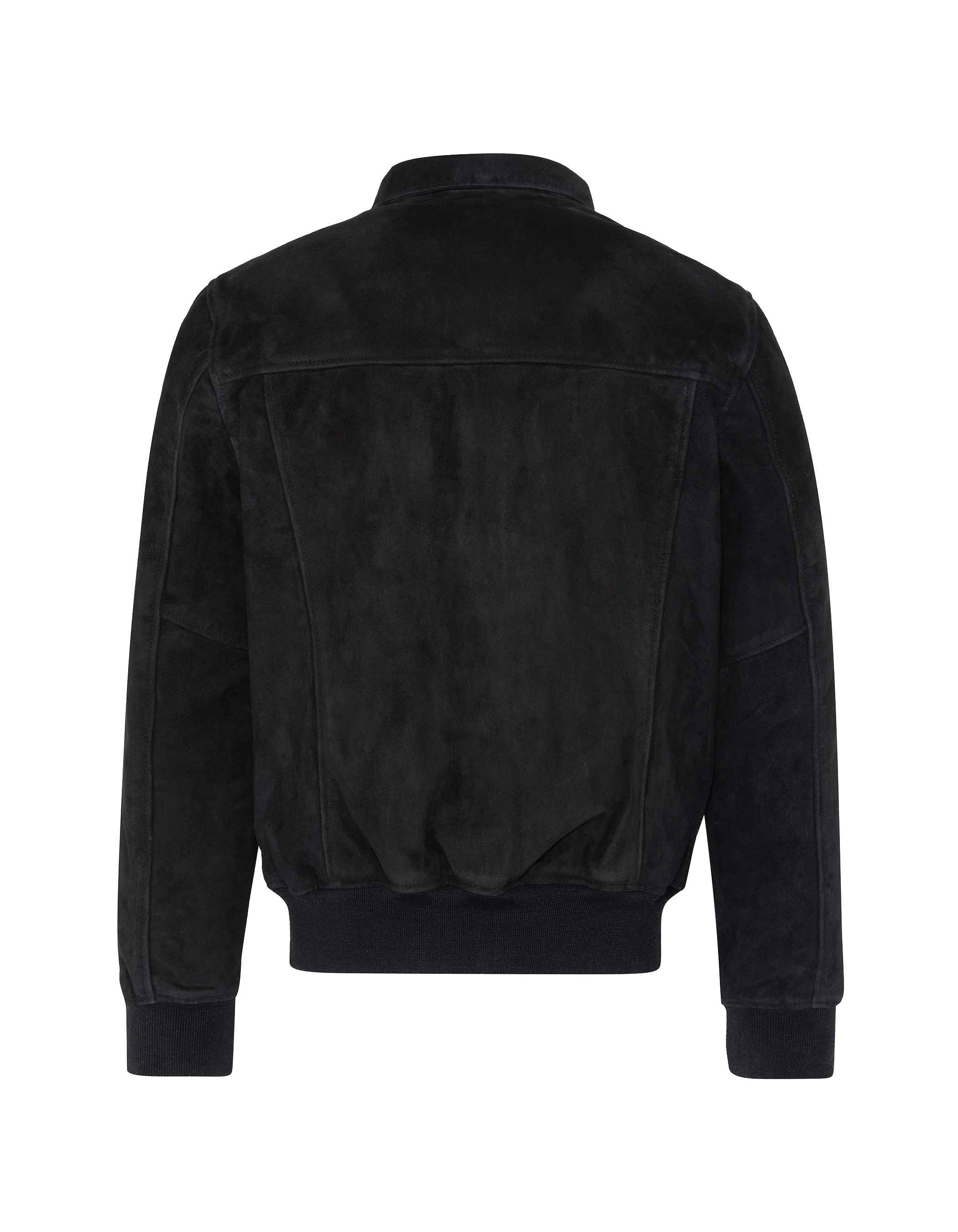 Casual navy blue jacket, goat suede-2