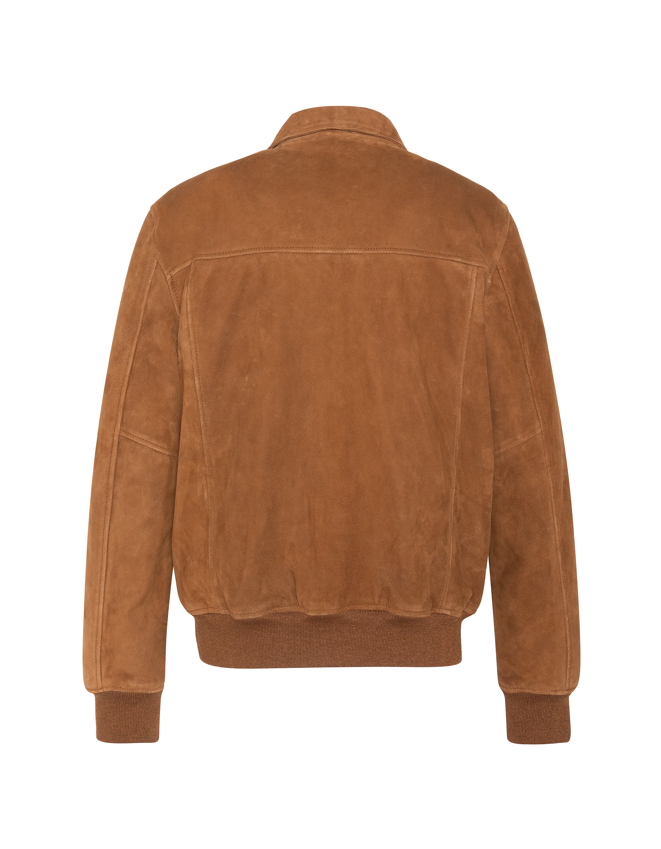 Blouson casual rouille, chèvre velours-8