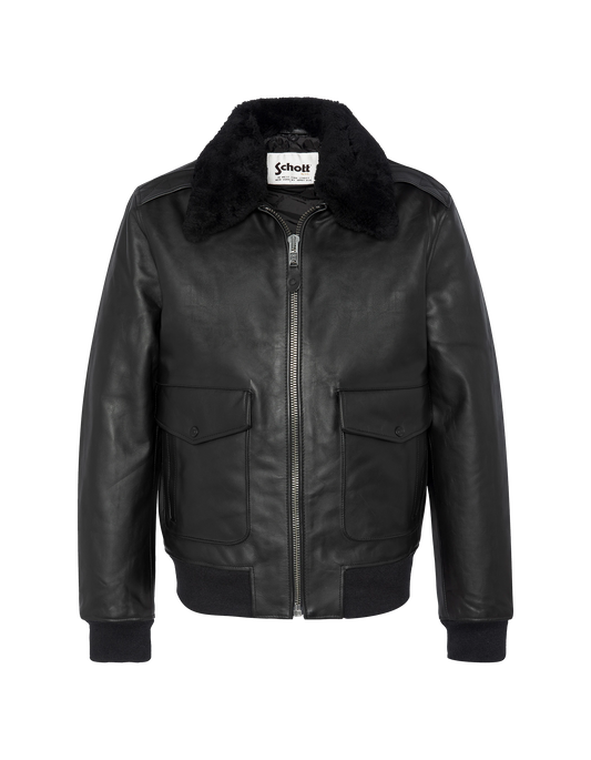 schott A-2 leather flight jacke アメリカ製42 Brown A-2 Leather Flight Jacket - Schott NYC