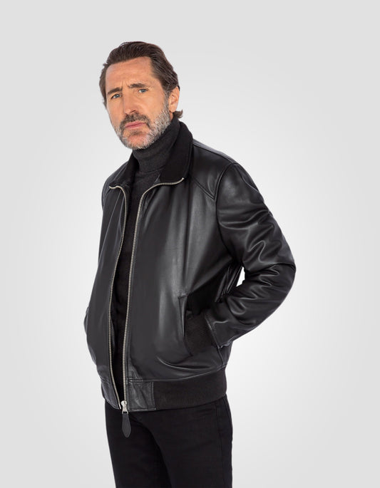Retro jacket, lambskin leather