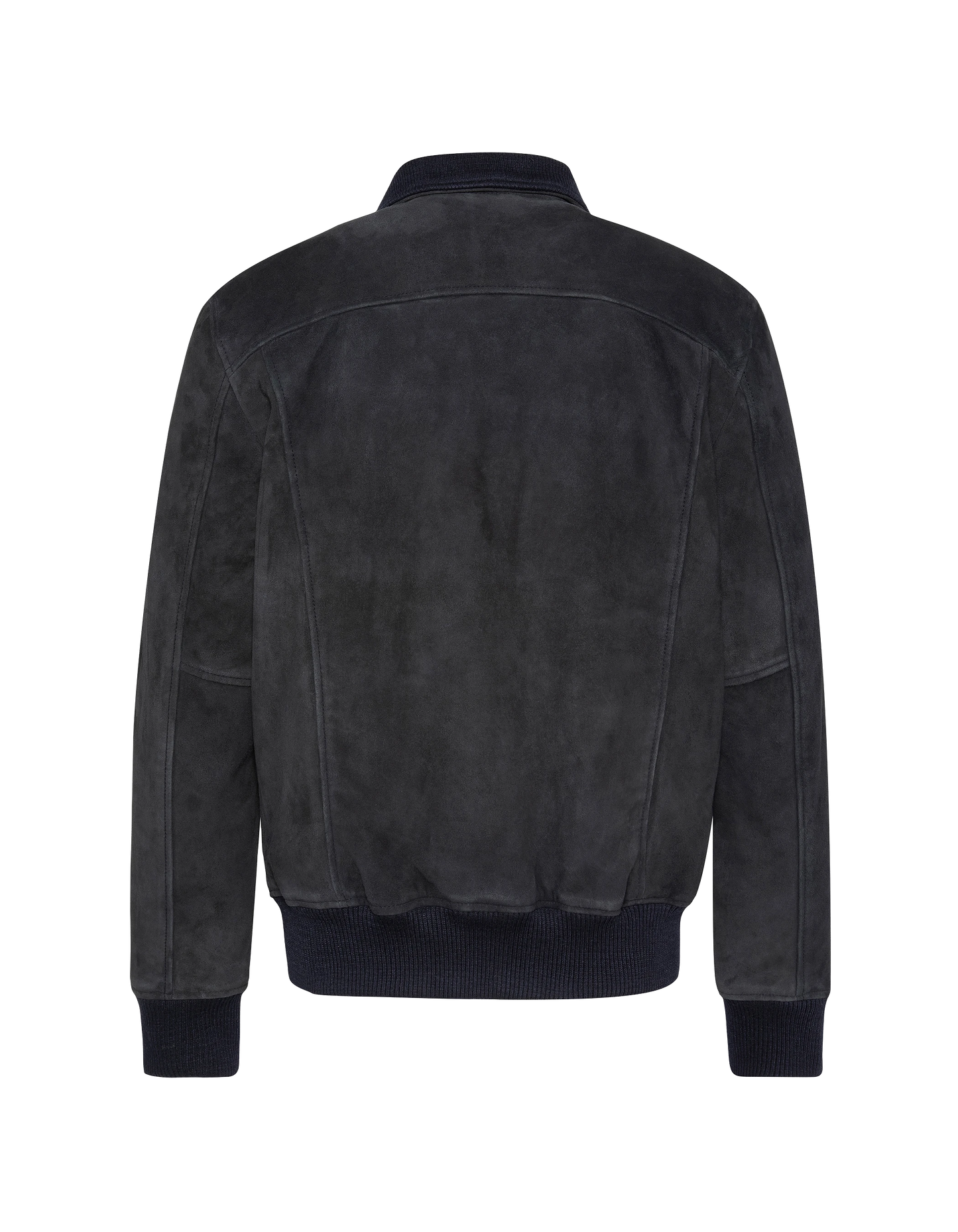 Retro navy blue jacket, goat suede