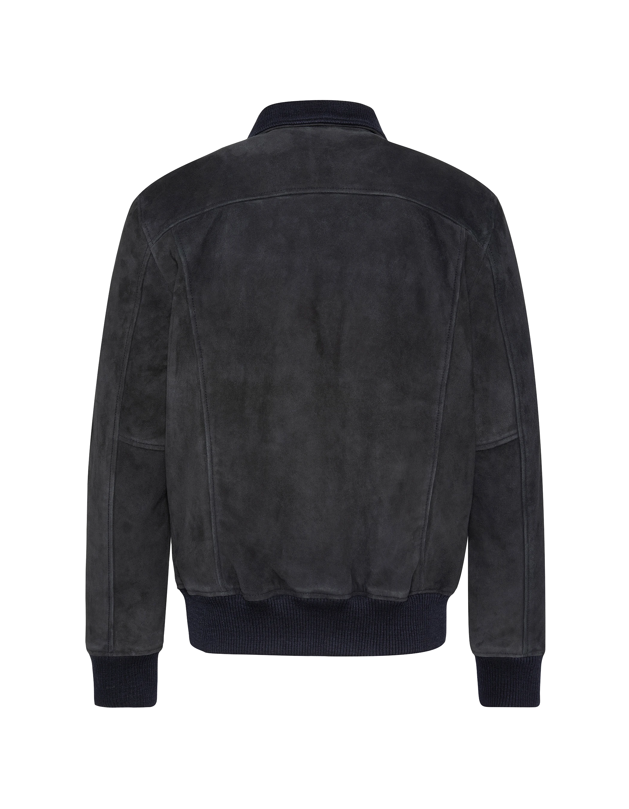 Retro navy blue jacket, goat suede-7