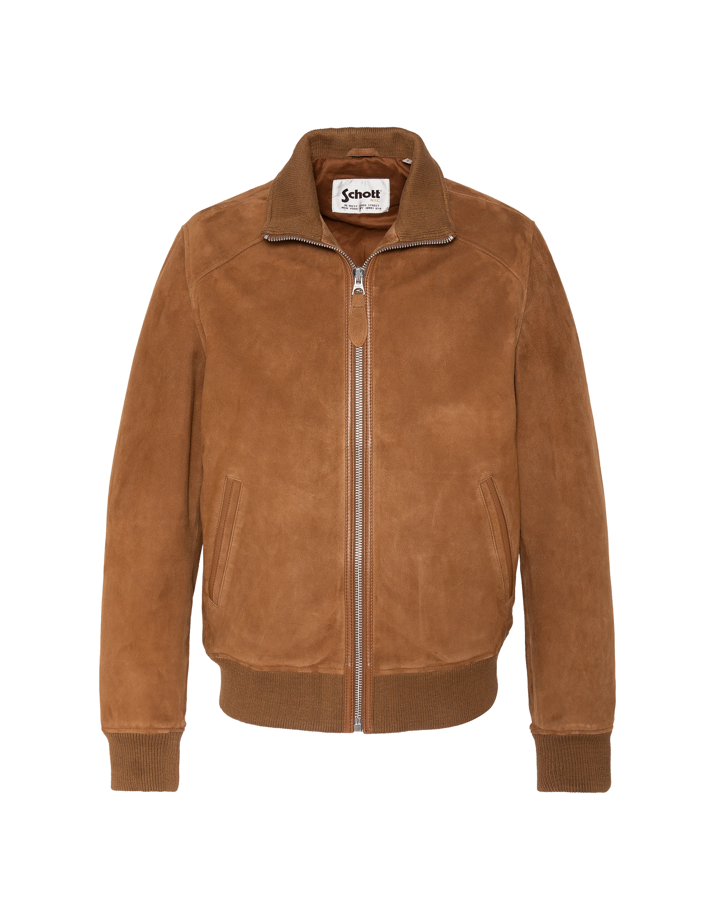 Blouson rétro rouille, chèvre velours