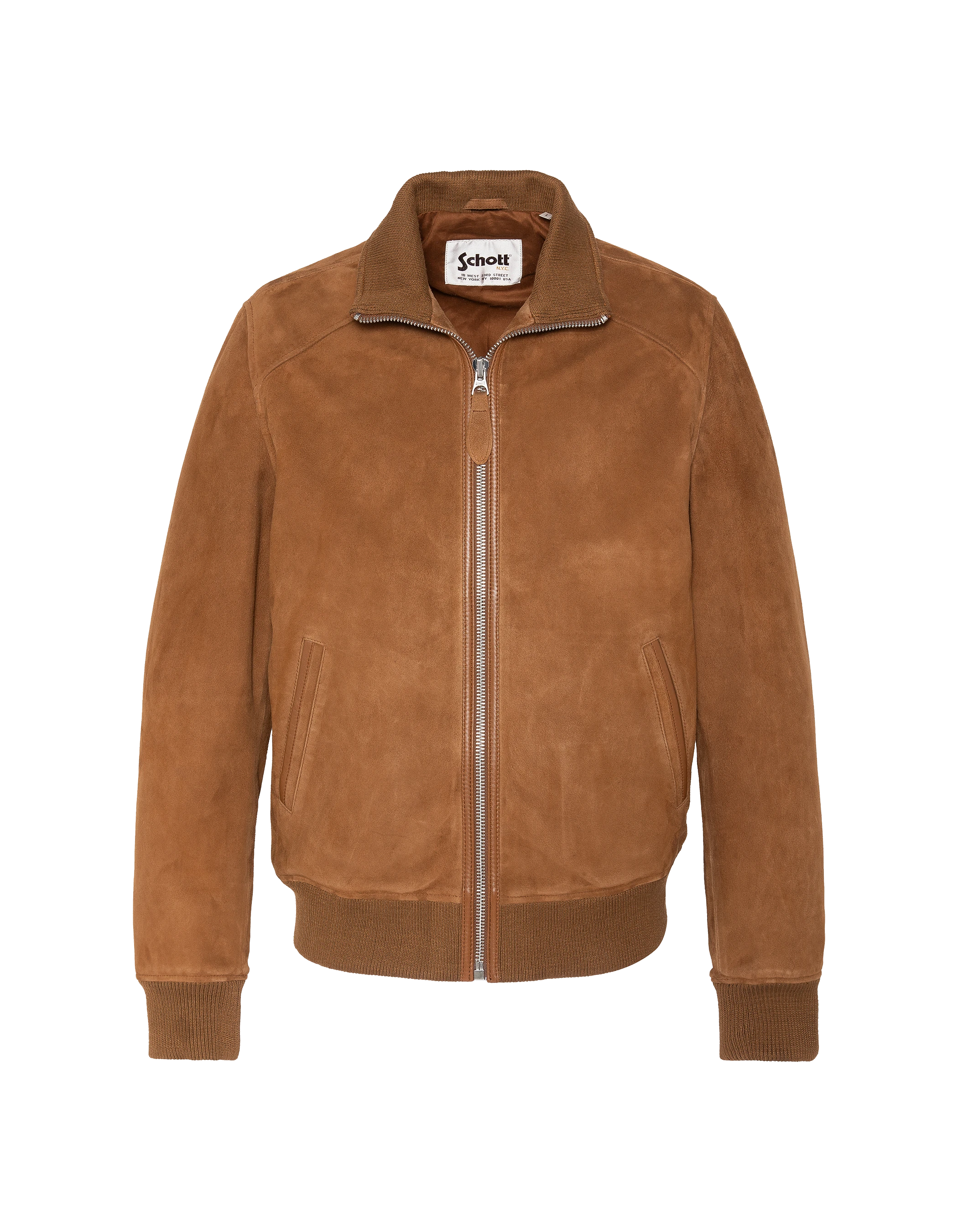 Blouson rétro rouille, chèvre velours-2