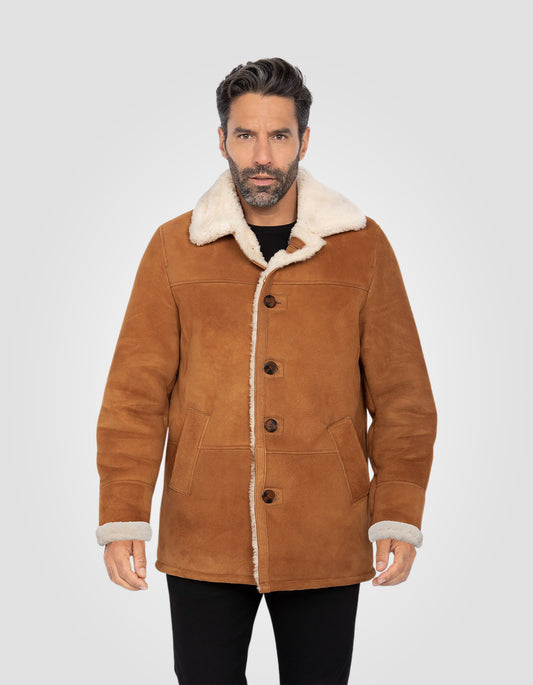 Blouson rancher, cuir de mouton