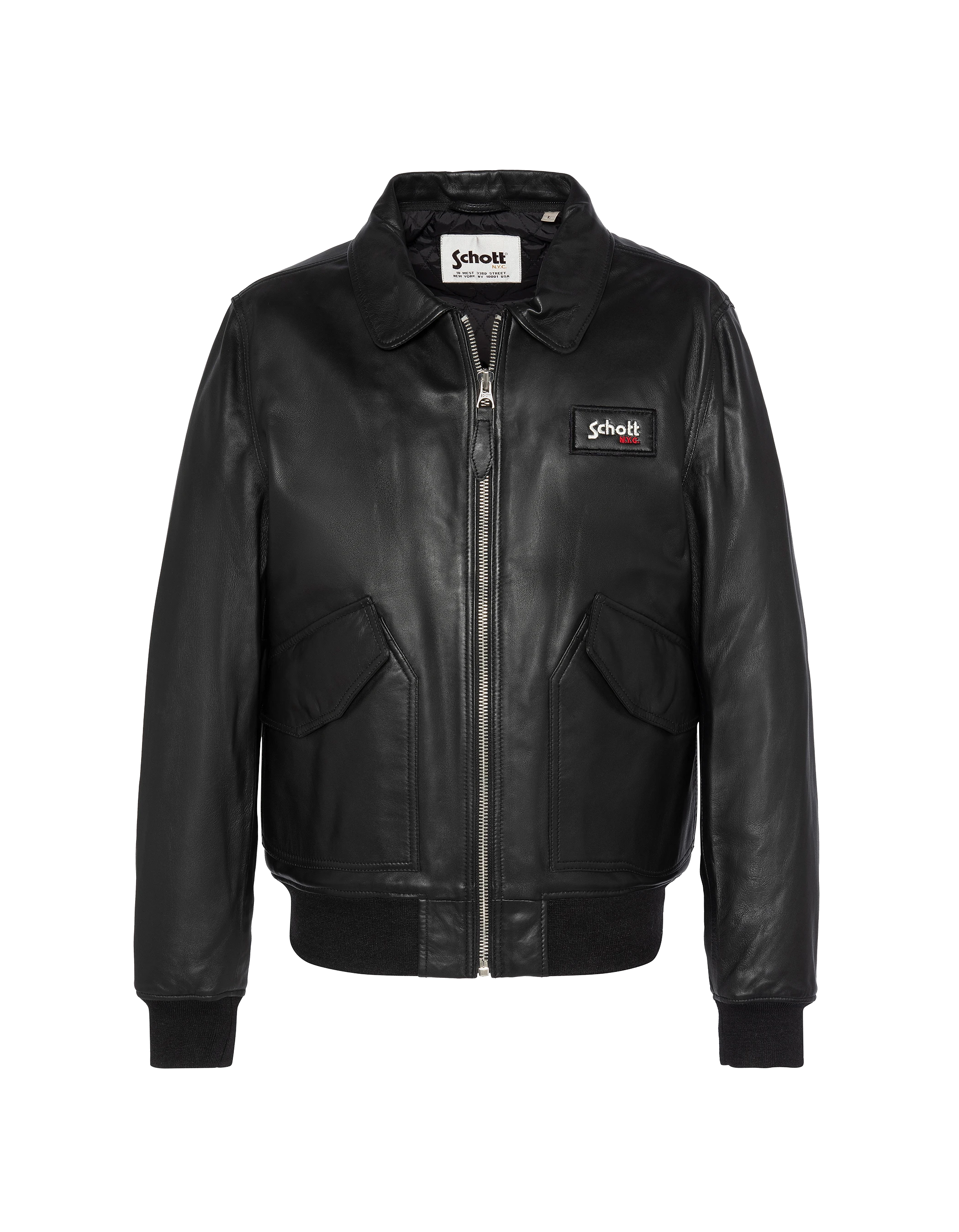 CWU black jacket, lambskin leather - LCJET | Schott NYC® CWU black jacket, lambskin leather - LCJET | Schott NYC®