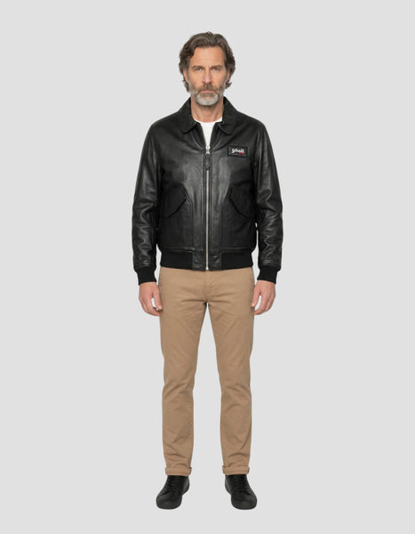 CWU black jacket, lambskin leather - LCJET | Schott NYC®