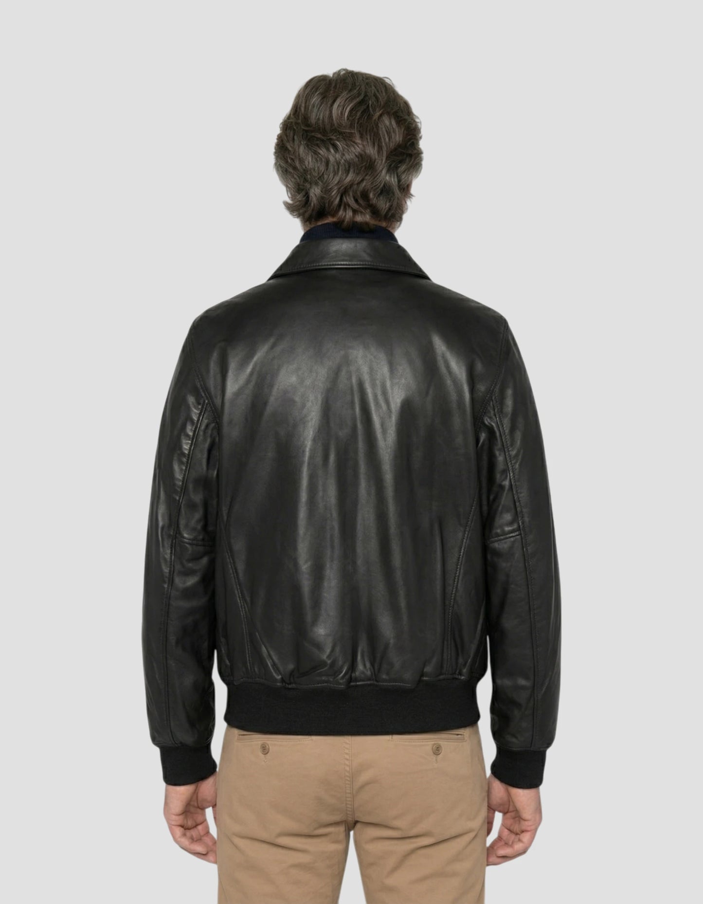 CWU black jacket, lambskin leather