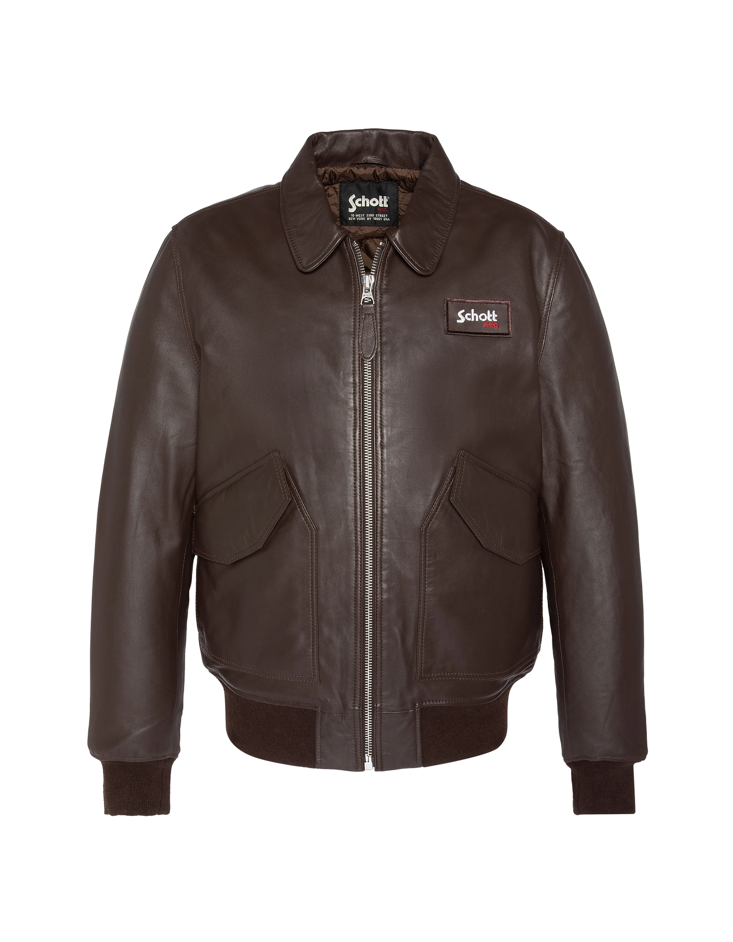 CWU brown jacket, lambskin leather