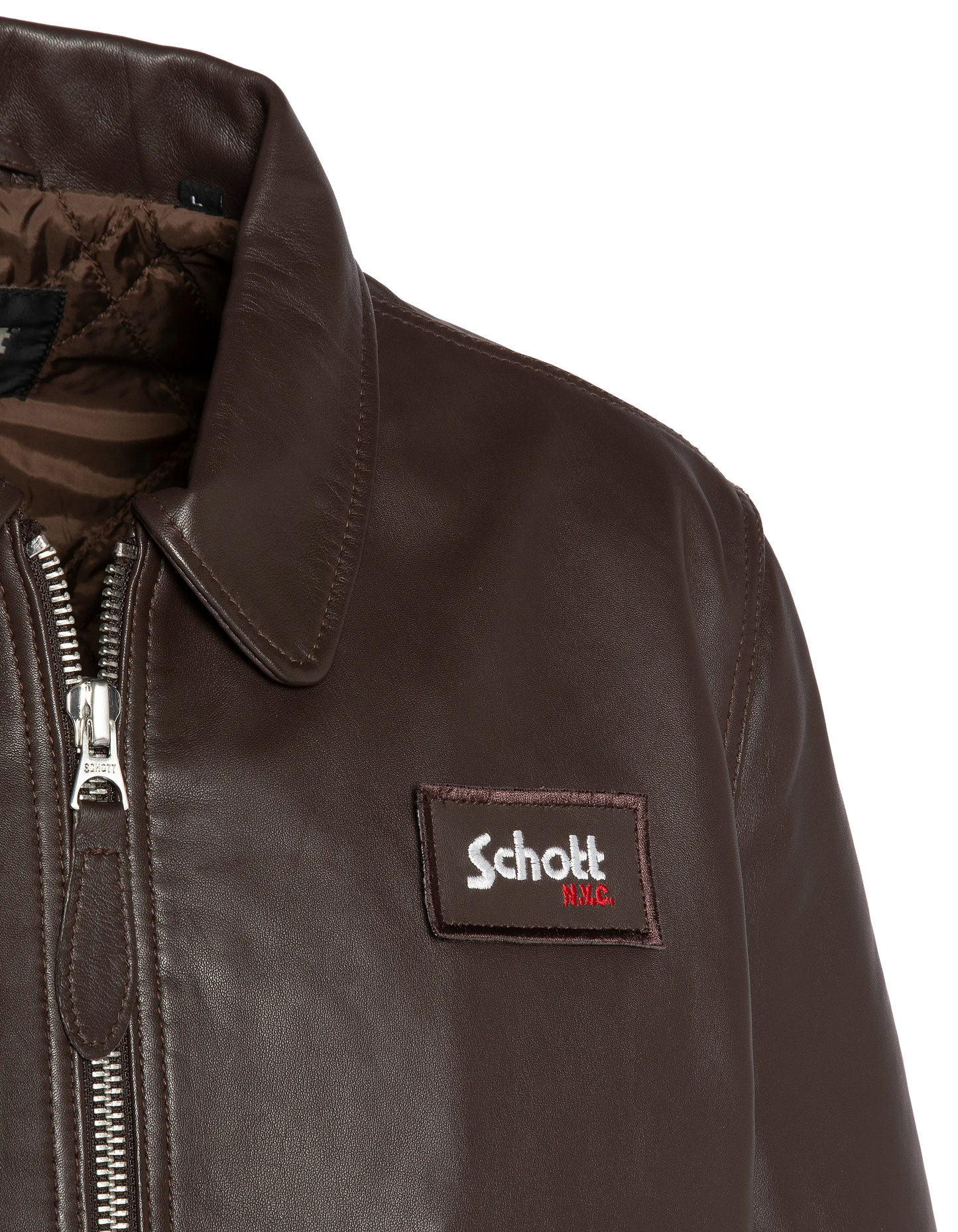 CWU brown jacket, lambskin leather