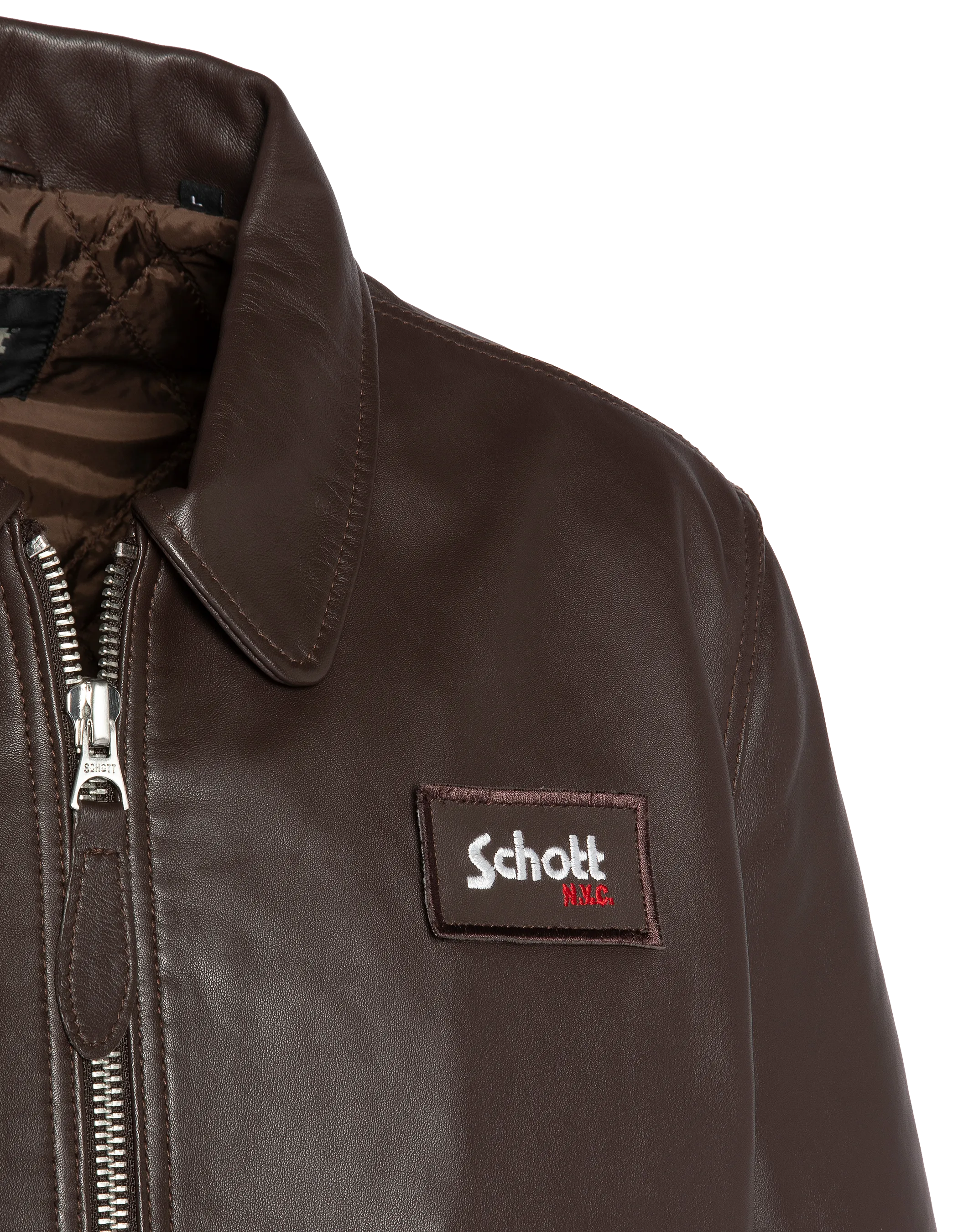 CWU brown jacket, lambskin leather-5