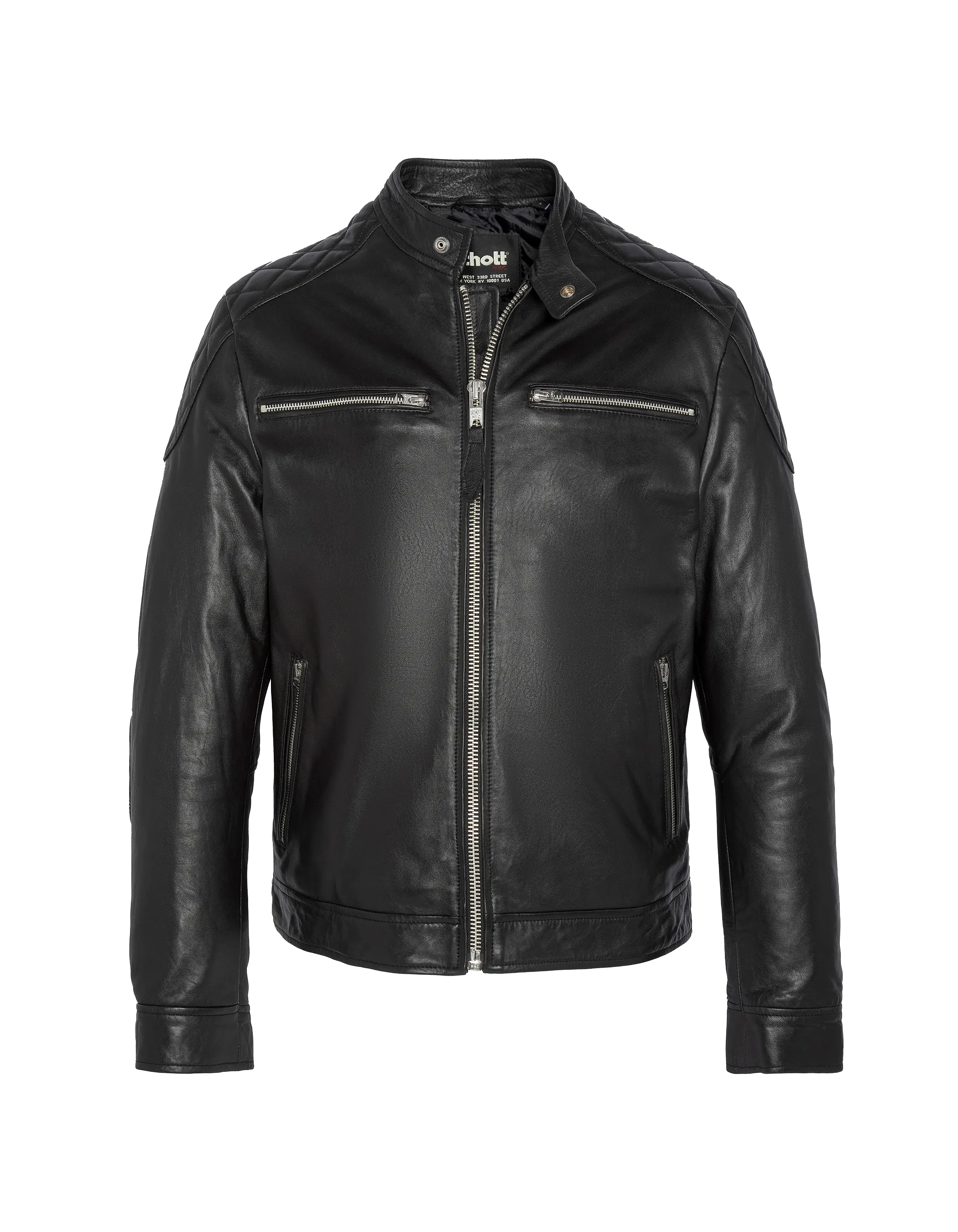 Giacca Biker Donna In Vera Pelle Di Agnello Marrone Slim Fit Designer - Foto 3
