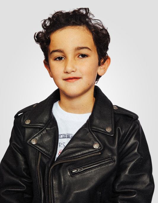 Giacca Black Child Perfecto®, in pelle di agnello