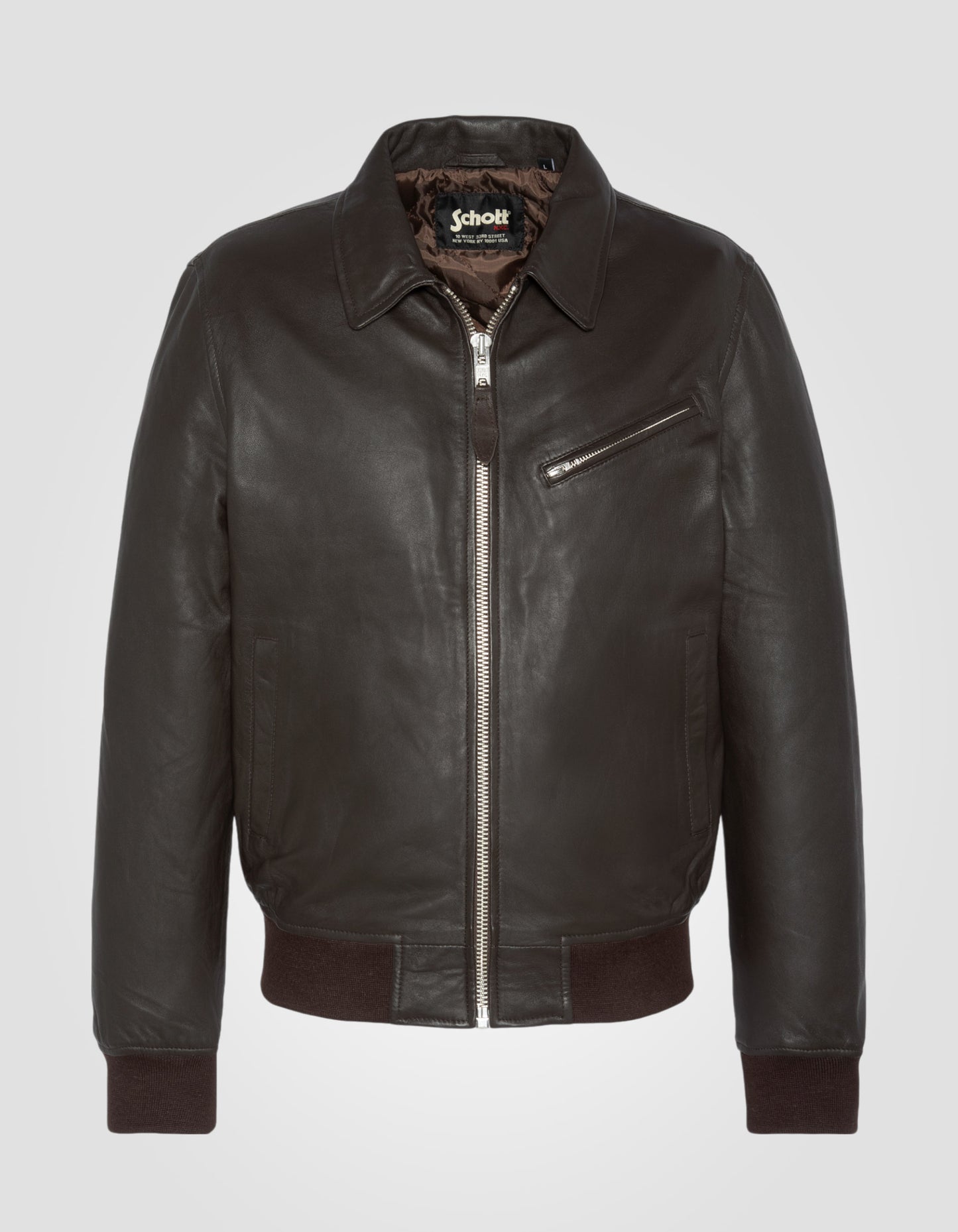Blouson casual, cuir d'agneau