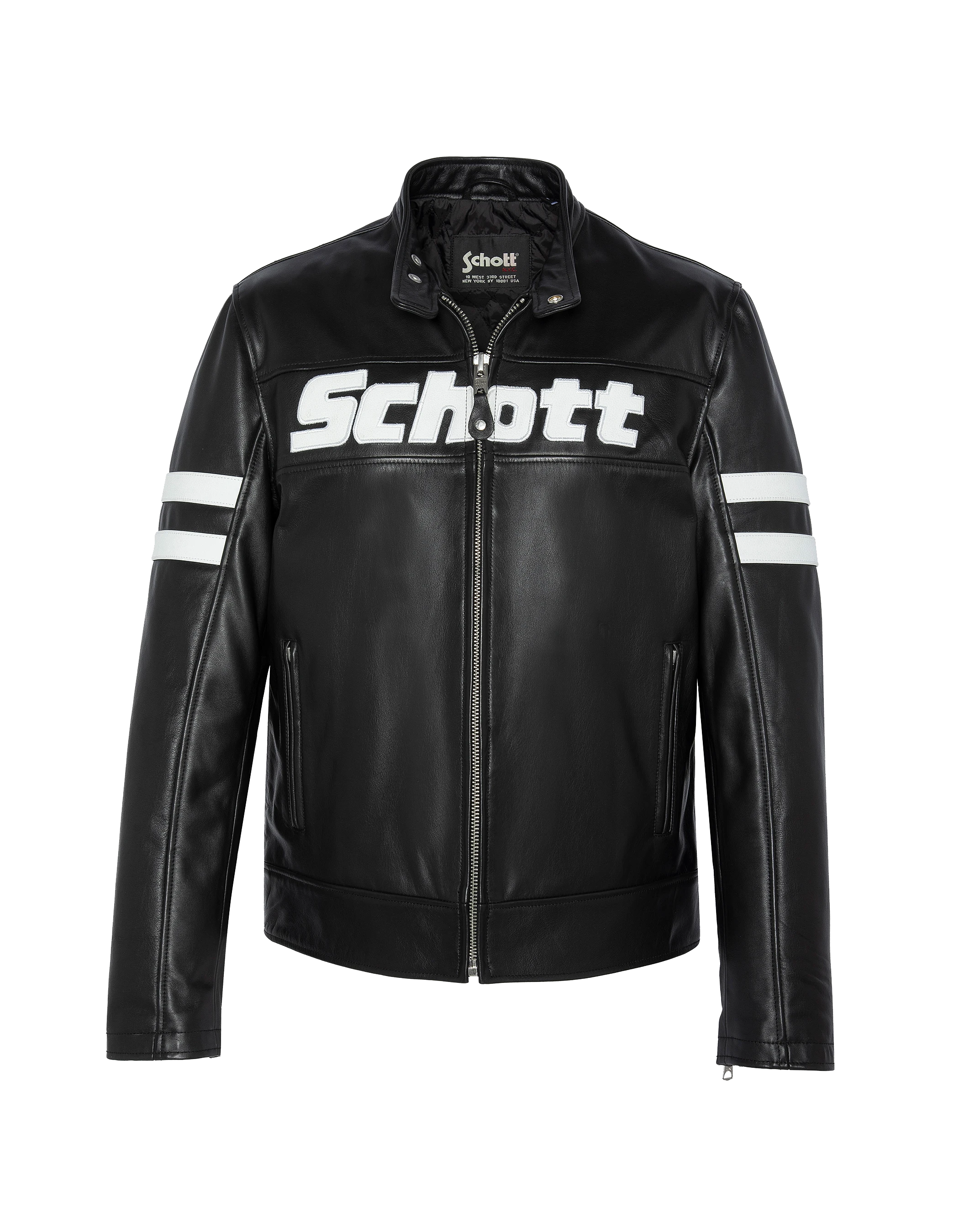 Black biker jacket, cowhide leather-2