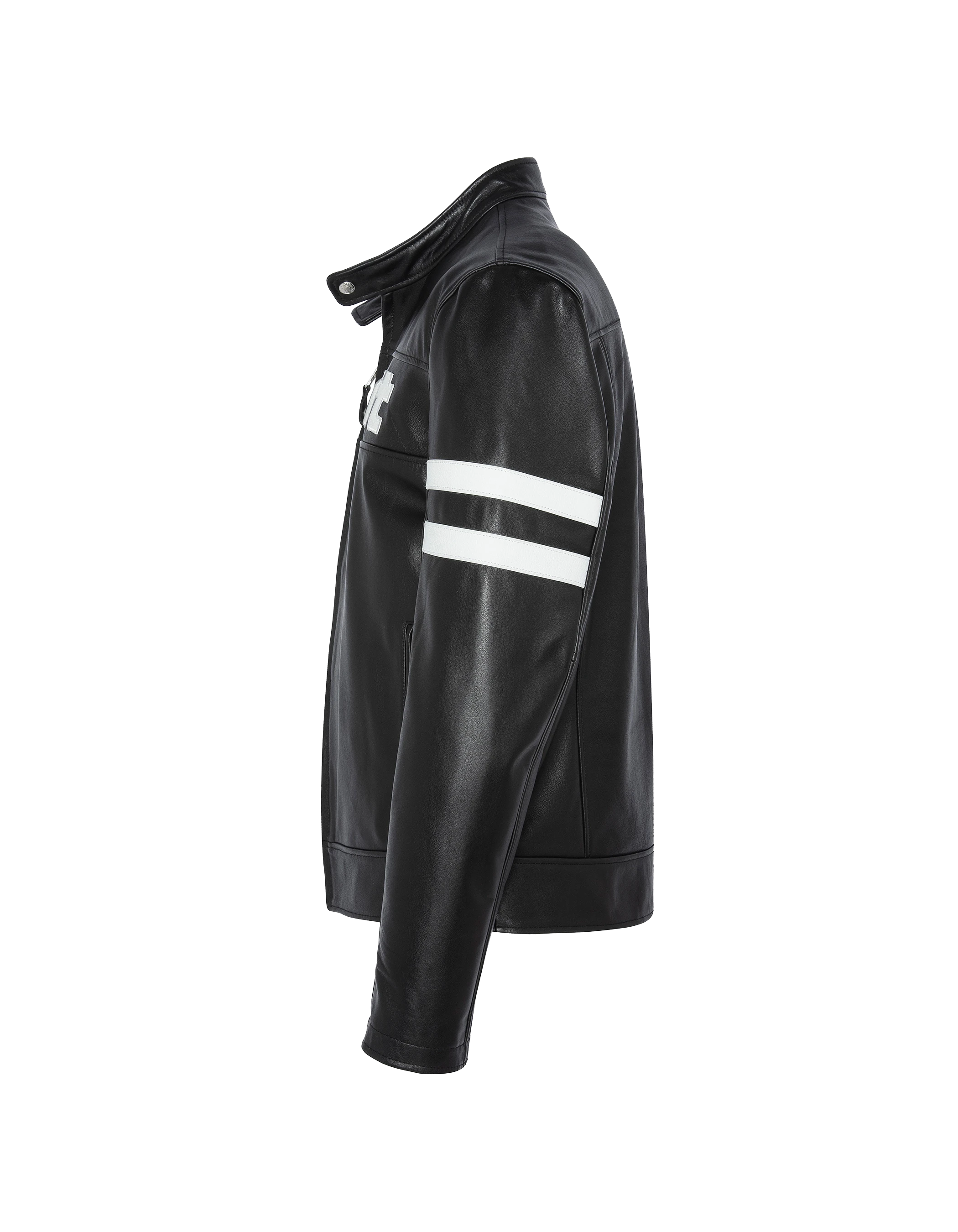 Black biker jacket, cowhide leather-8