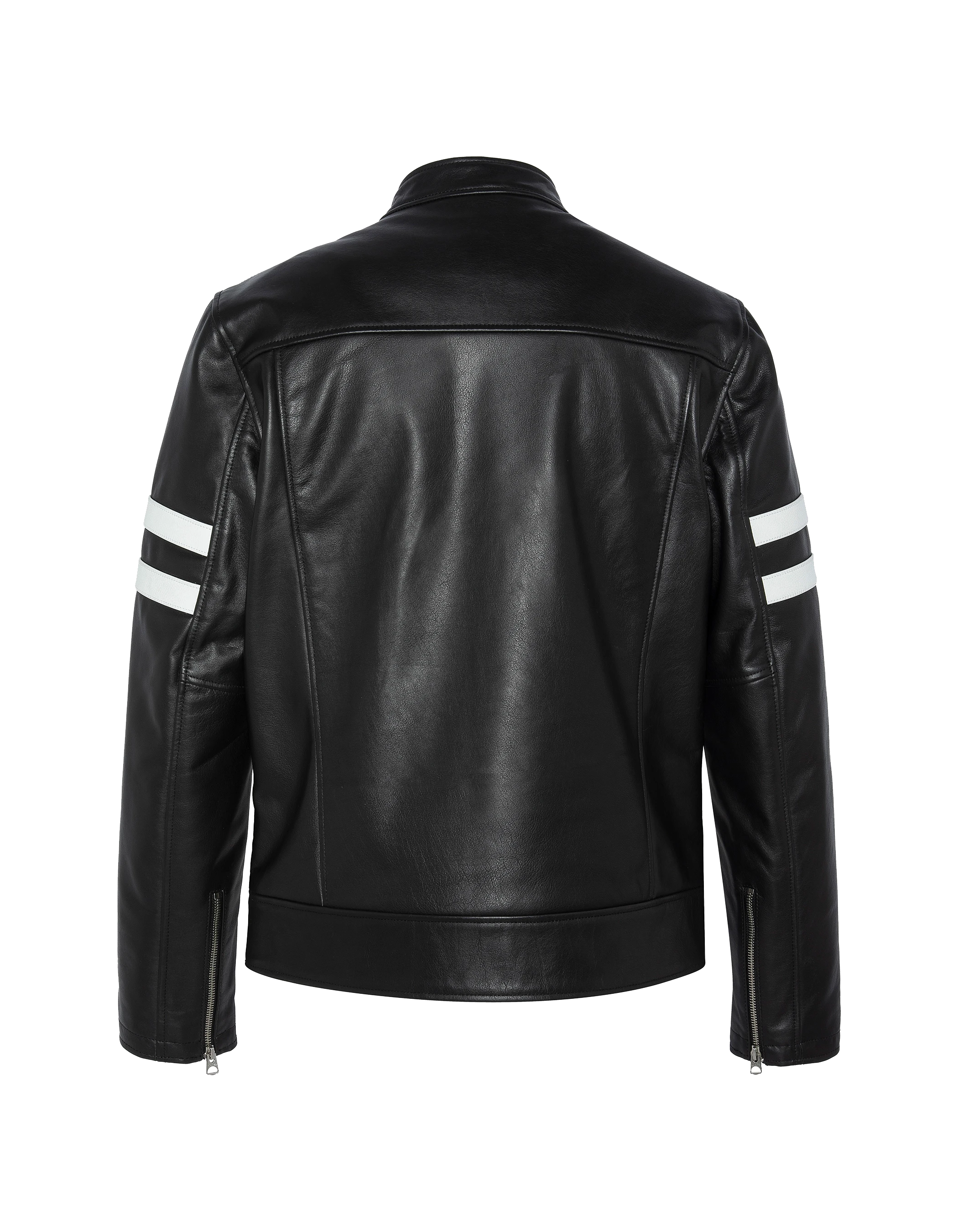 Black biker jacket, cowhide leather-9