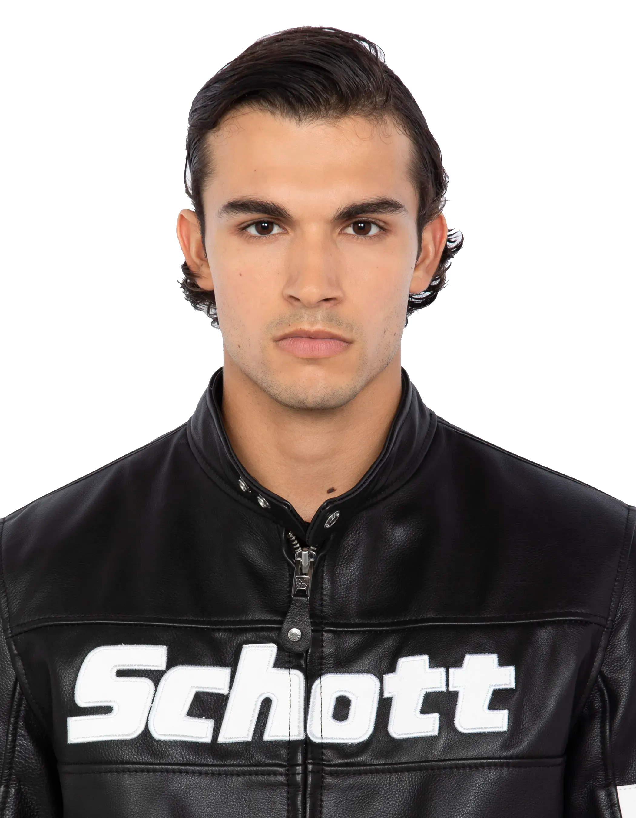 Black biker jacket, cowhide leather-5