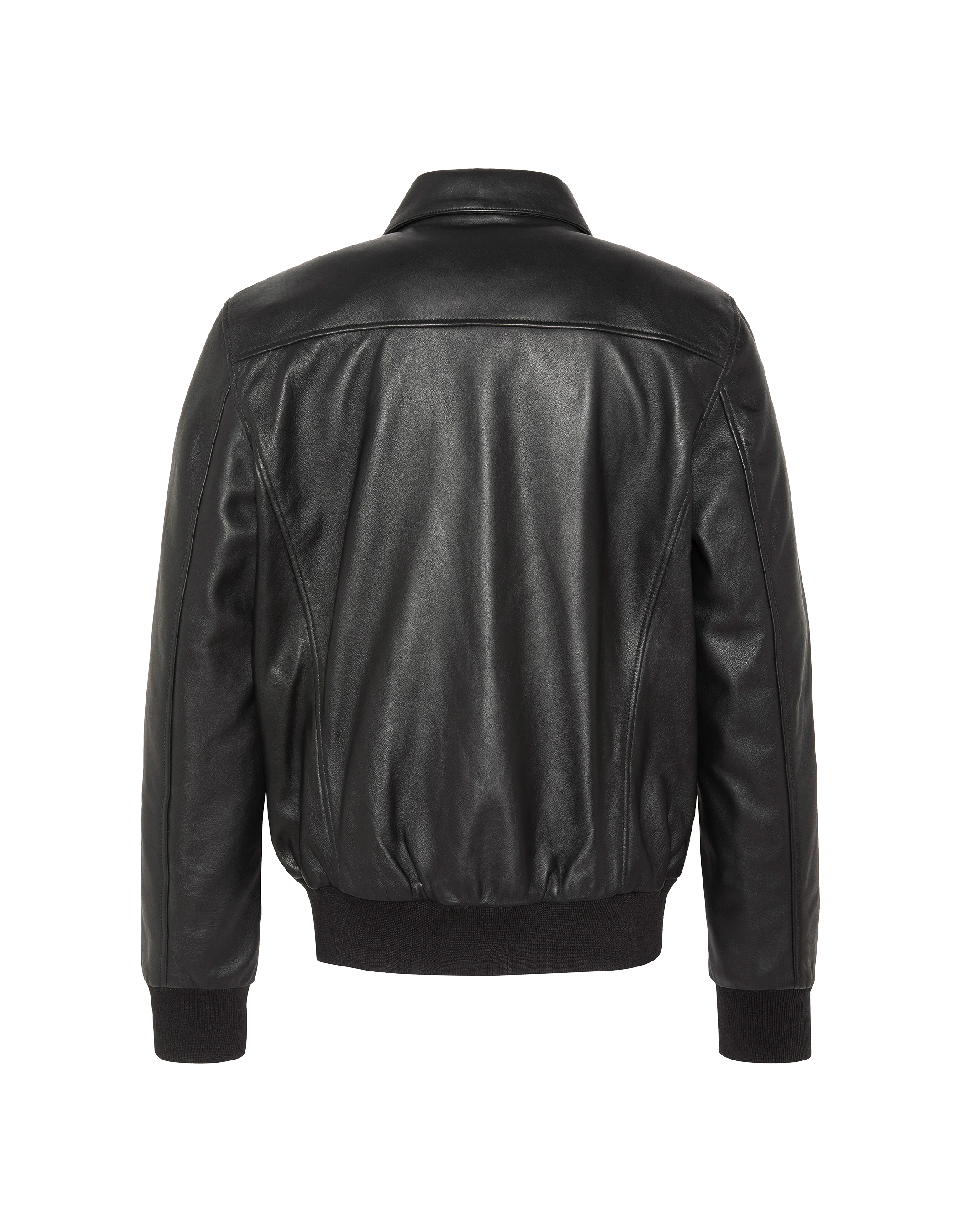 flight jacket black, lambskin leather-2