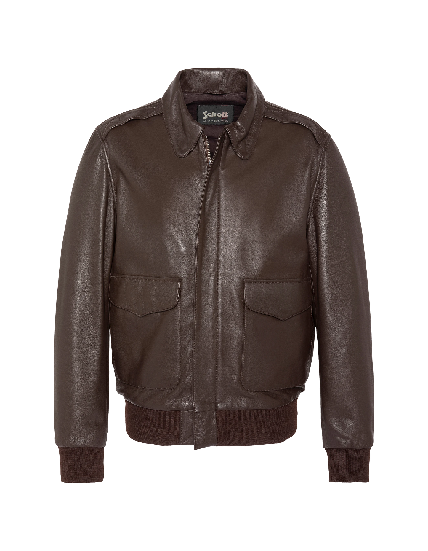 flight jacket brown, lambskin leather