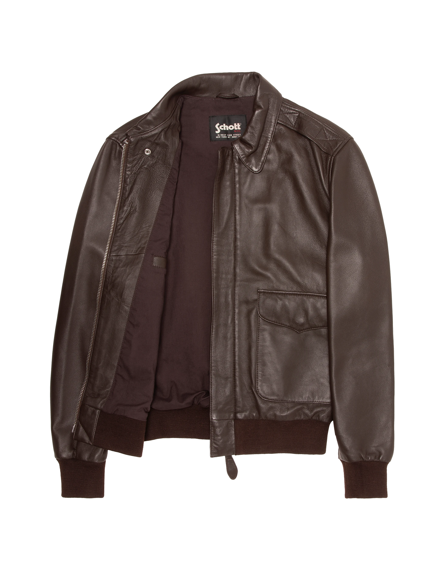 flight jacket brown, lambskin leather