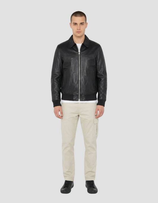 CWU black jacket, lambskin leather - LCJET | Schott NYC®