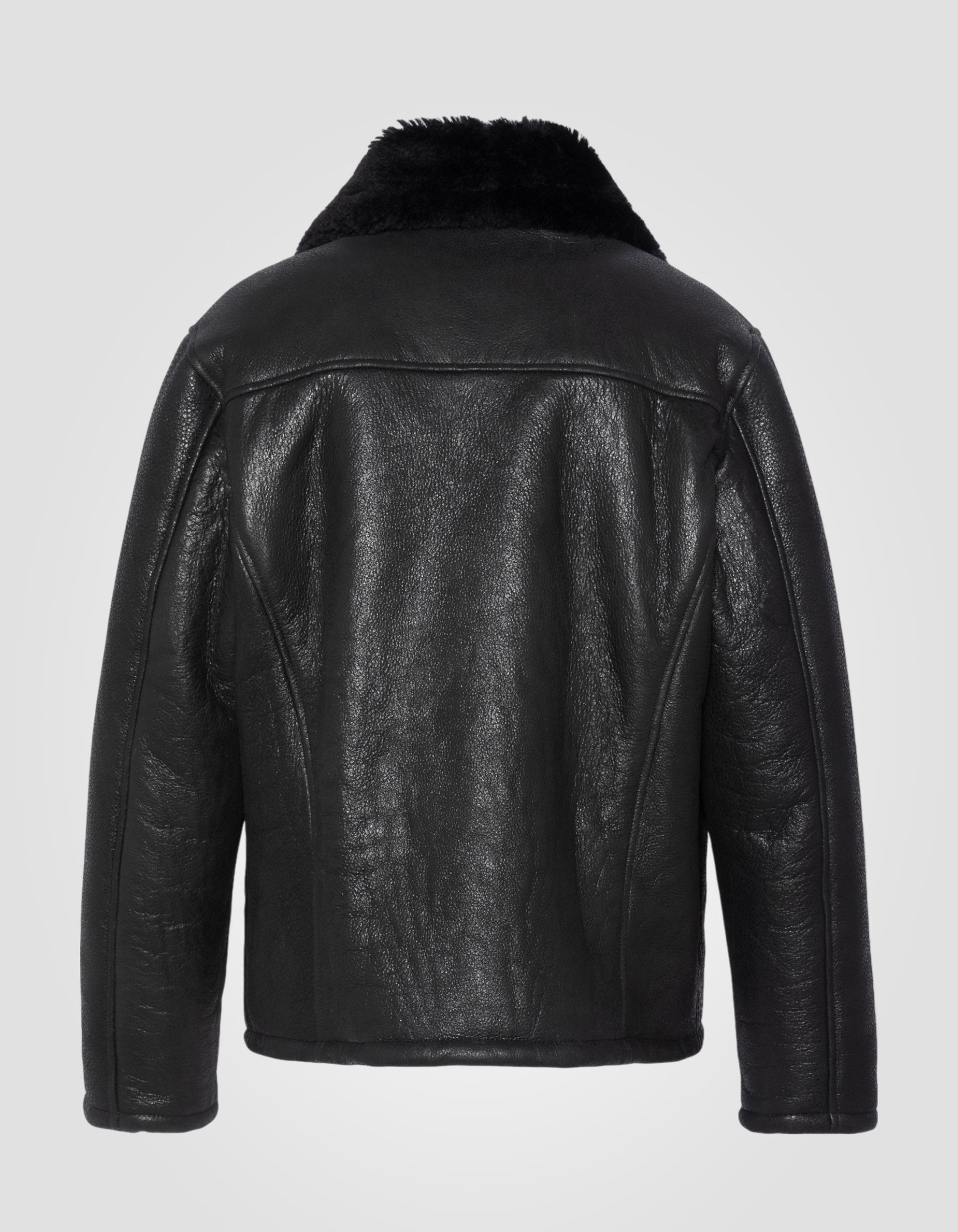 Black casual jacket, sheep leather lcurbansheep Schott NYC®