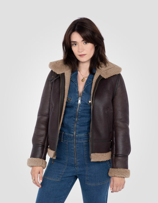 bomber jacket B-3, sheep leather