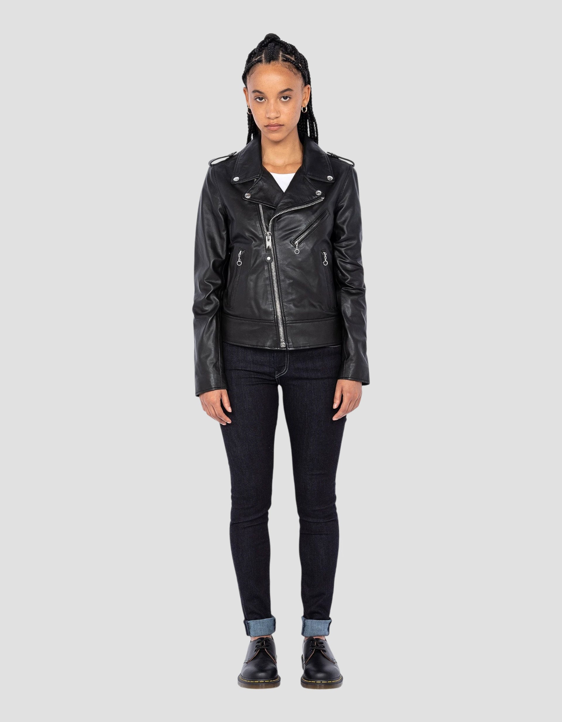 Black Perfecto® jacket, Lamb leather - LCW1601D | Schott NYC®