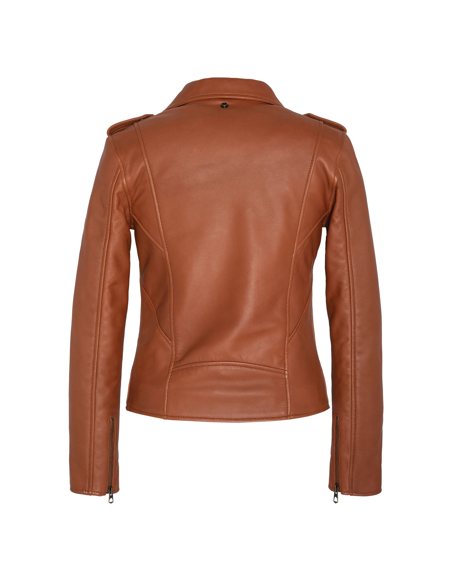 Chaqueta de coñac perfecto®, cuero de cordero