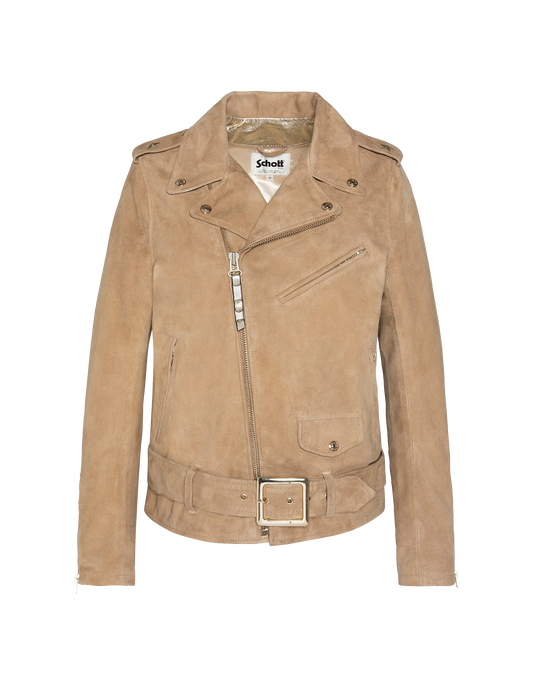 Beige suede worker jacket, goat suede - LCWORK | Schott NYC®