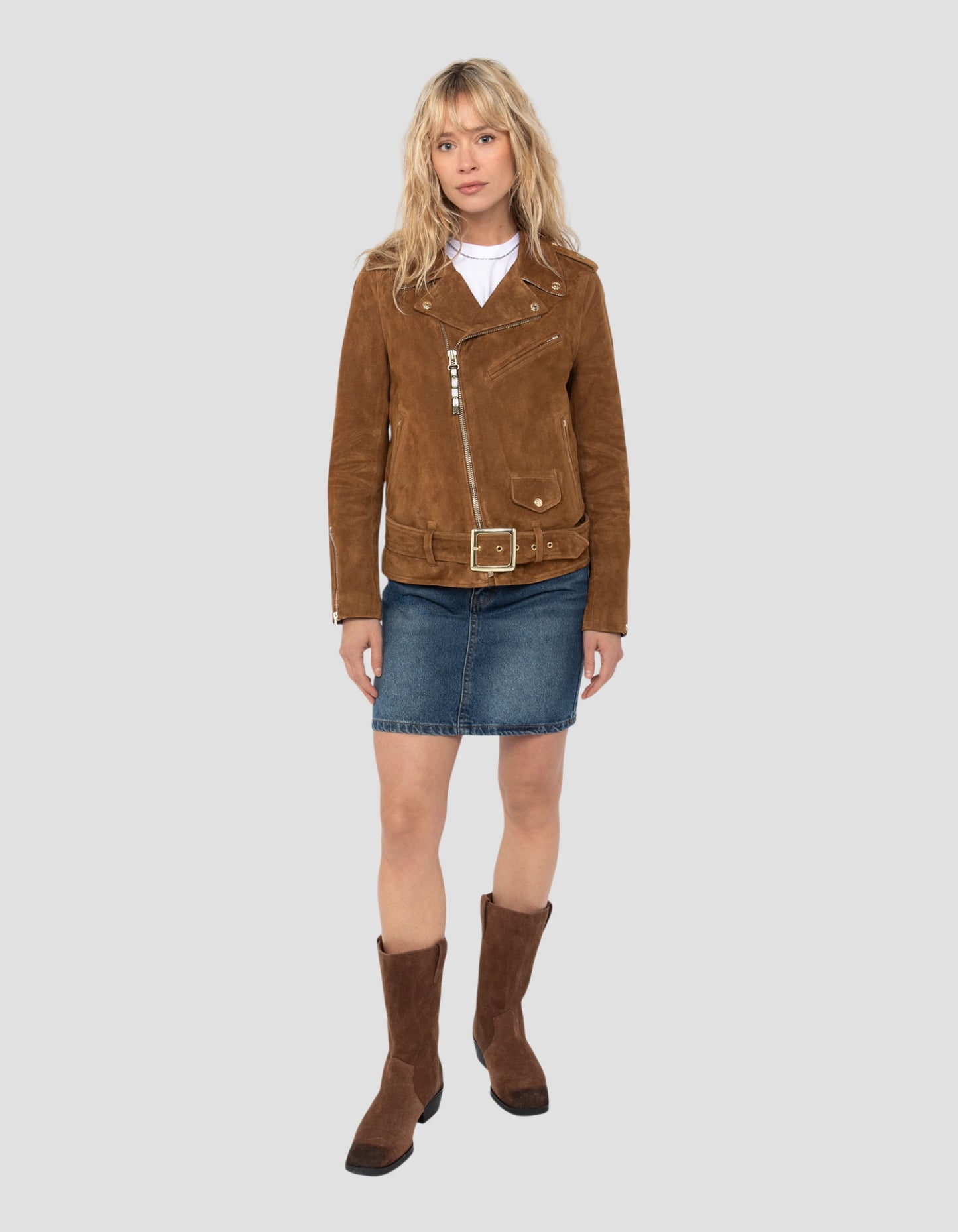 Chaqueta de caramelo de una estrella perfecta®, cabra de terciopelo