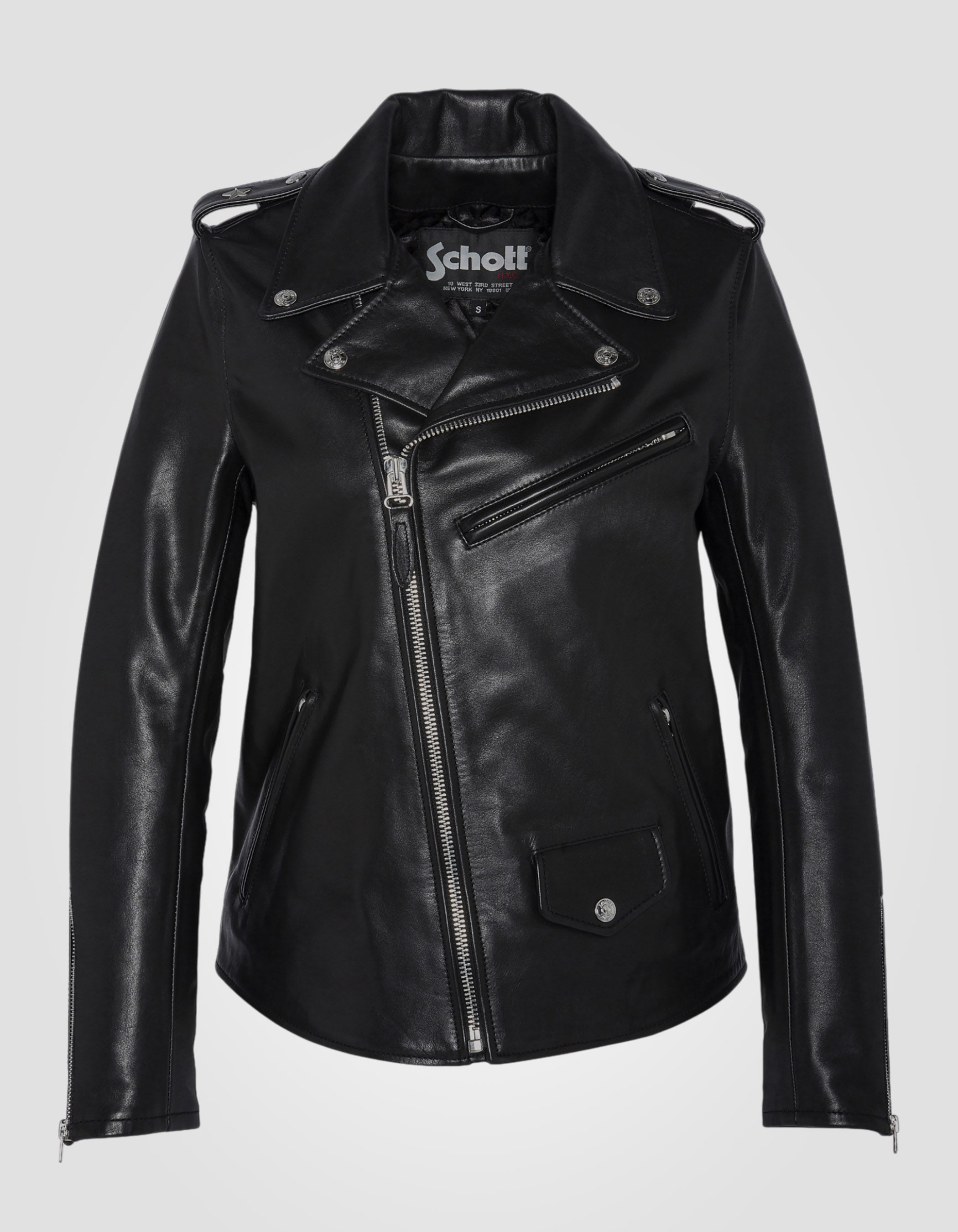 Blouson Perfecto® One Star noir, cuir de vachette-2